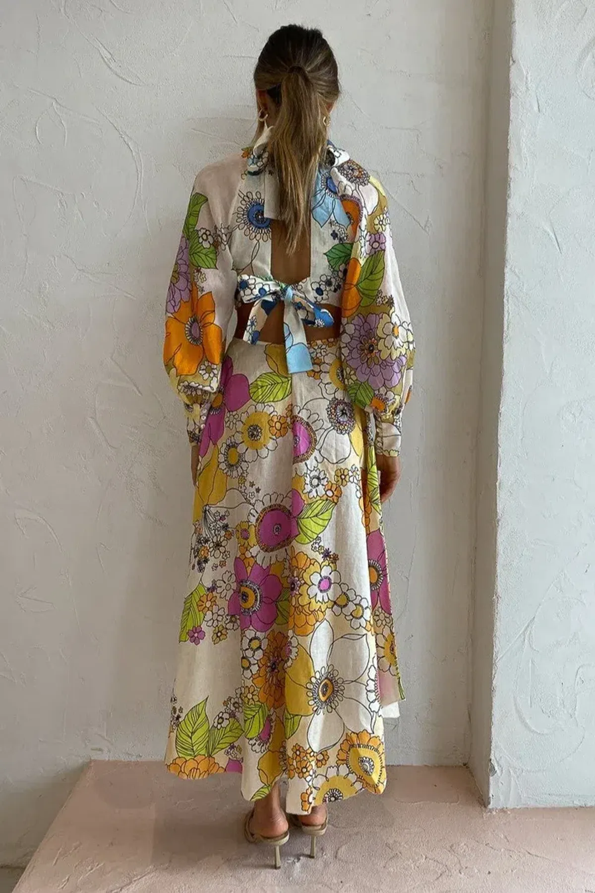 Alemais Farrah Cut Out Midi Dress Multi Size 10  - Image 5