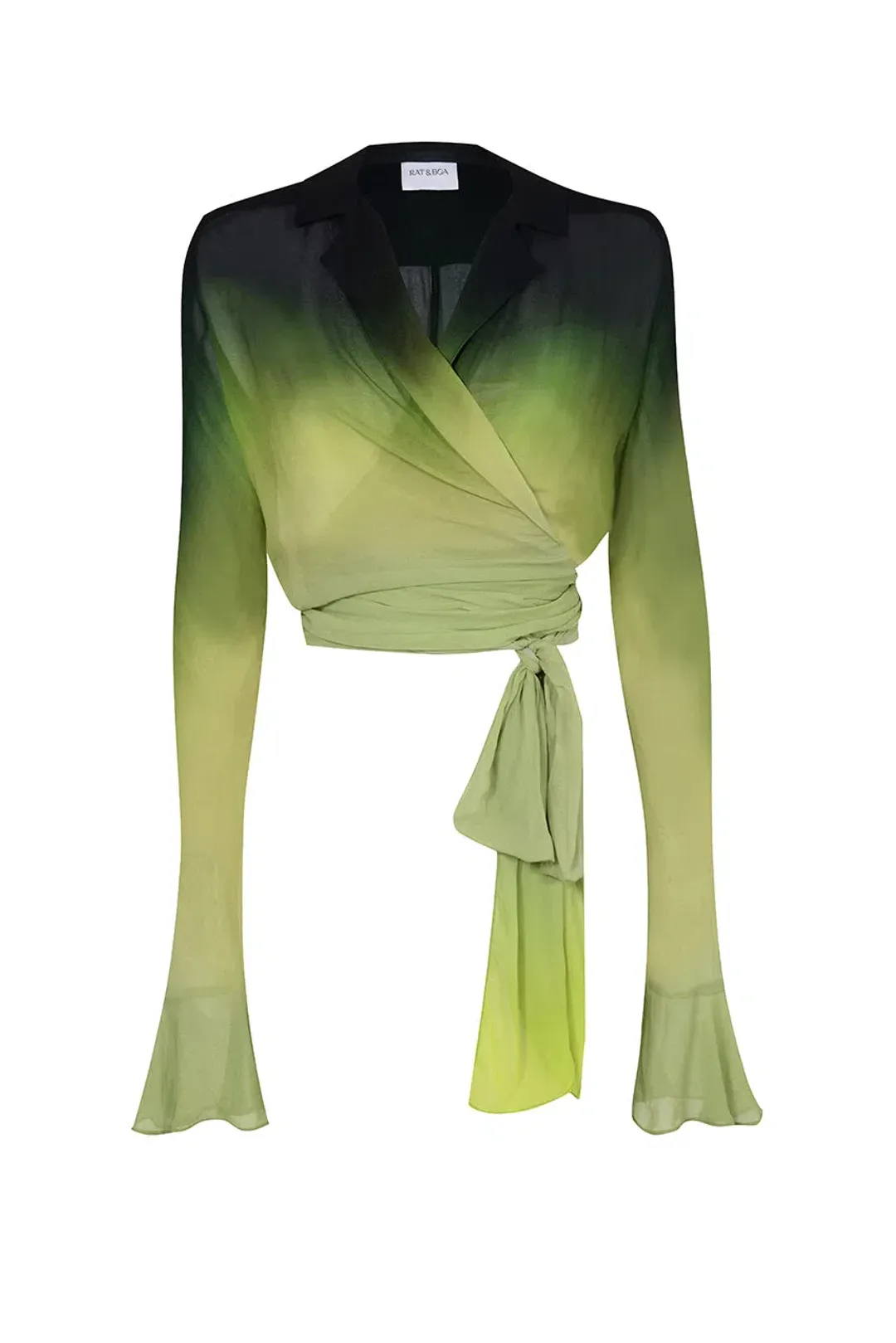 Rat & Boa Cypress Shirt and Skirt Set Dip-dyed Green Size XS/S for rent on The Volte - main image