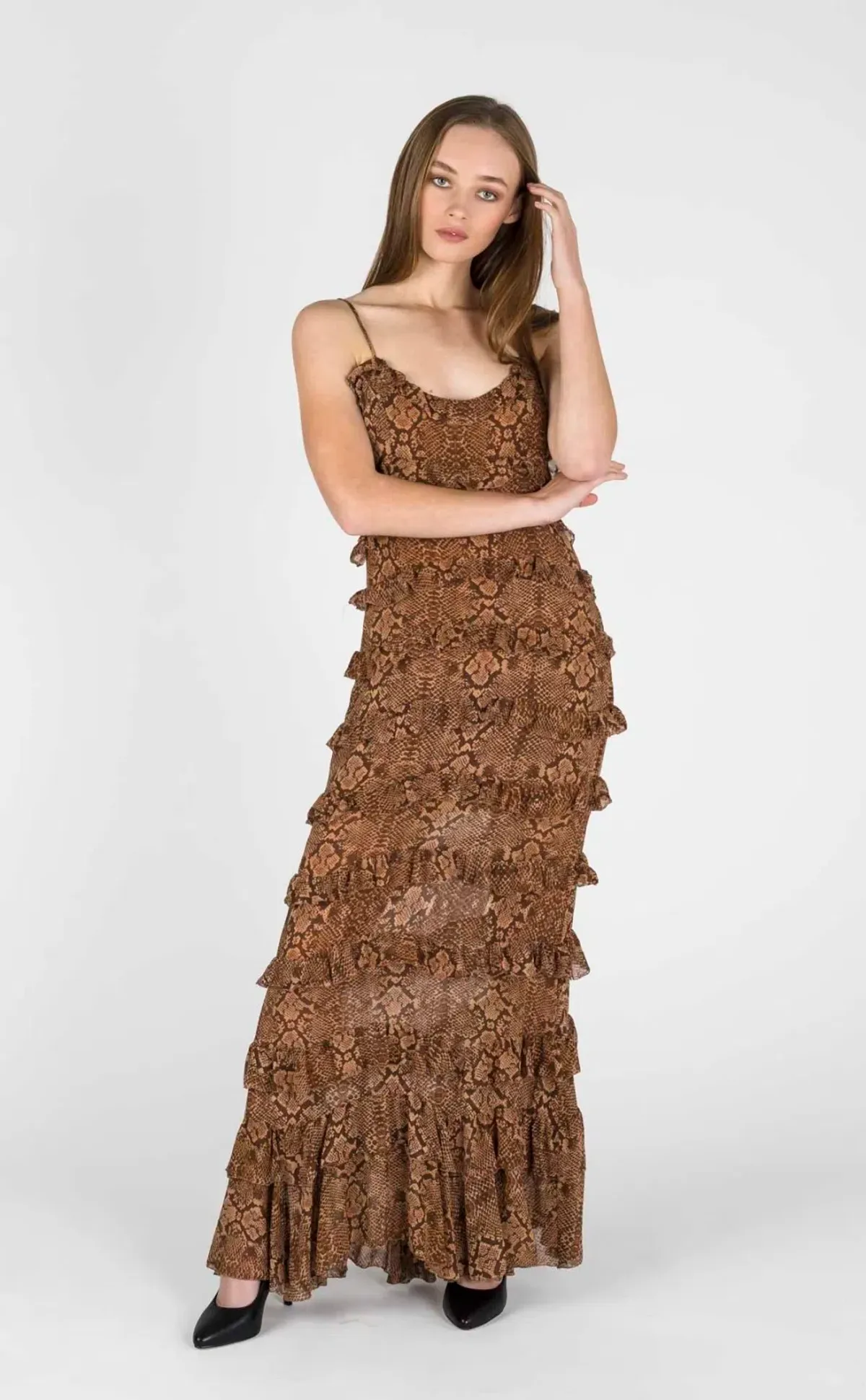 Hansen and Gretel Ophelia Dress Serpent Size 10 - Image 2