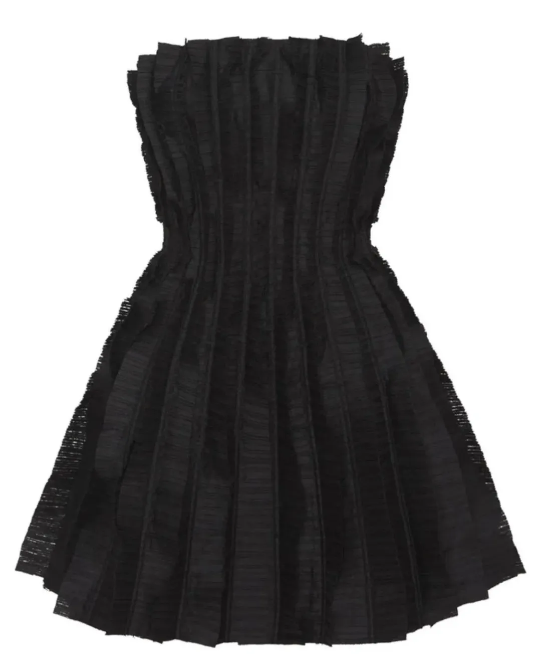 Aje The Hybrid Sleeveless Mini Dress Black Size 8 for rent on The Volte - main image