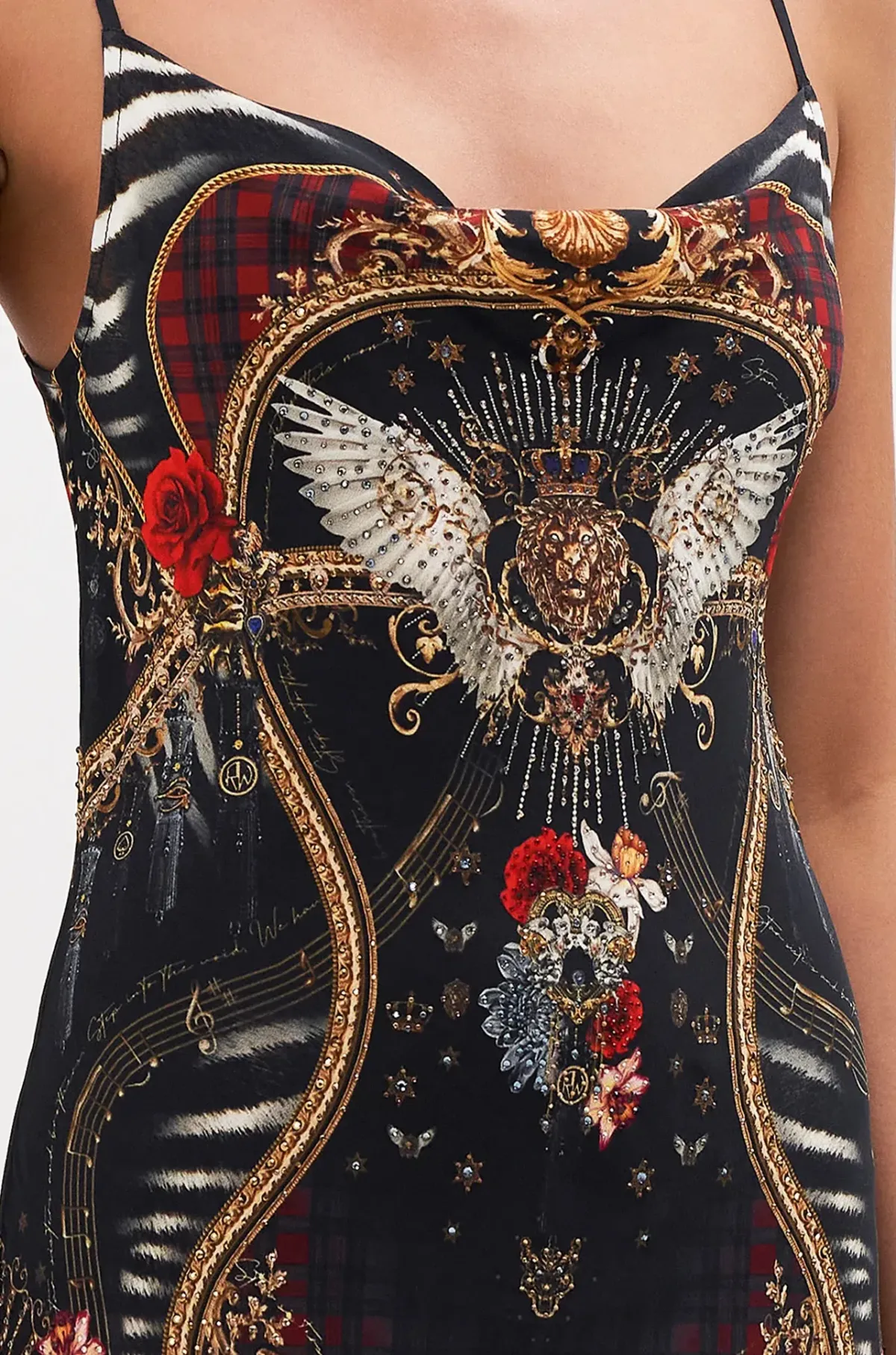 Camilla Do I Entertain You Short Bias Slip Dress Print Size 6 - Image 2