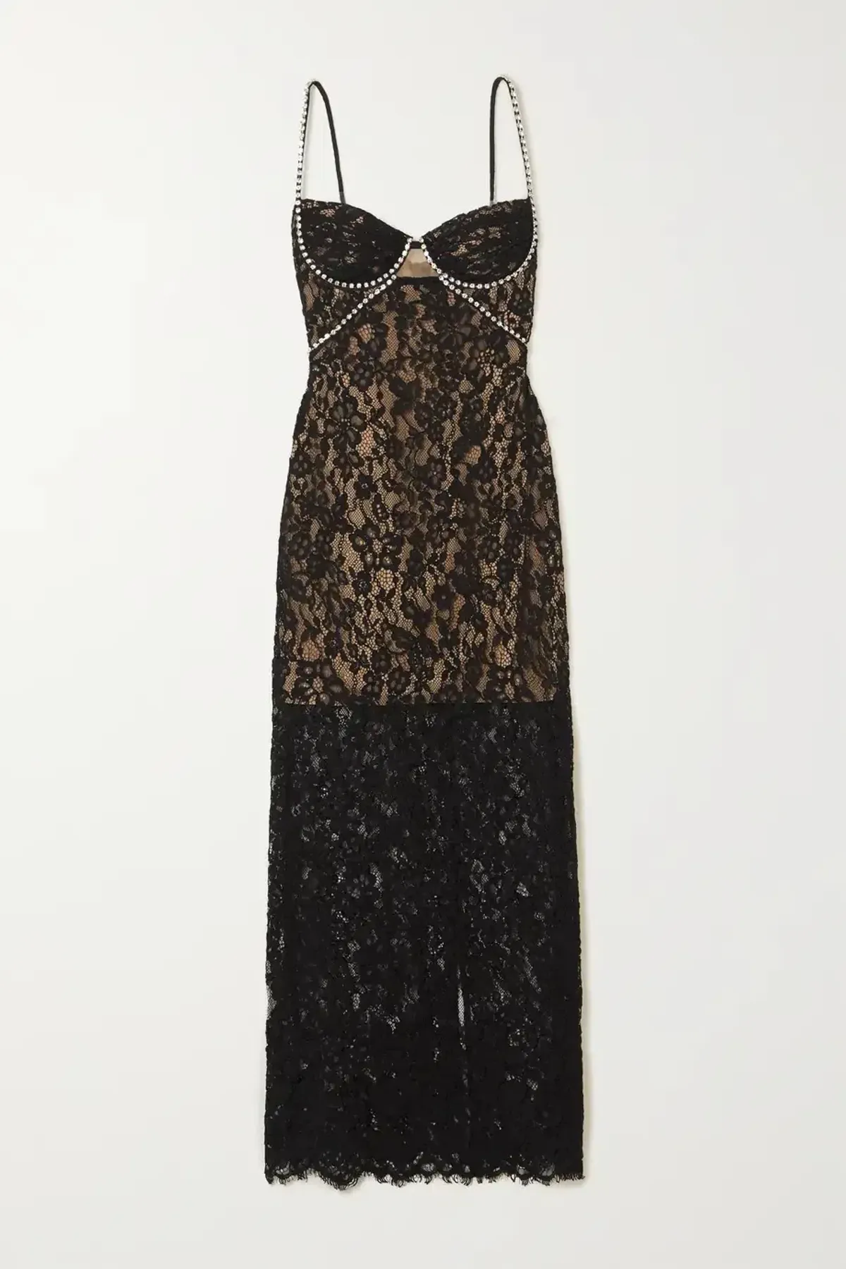 Self Portrait Lace Midi Dress Black Size 8 - Image 3