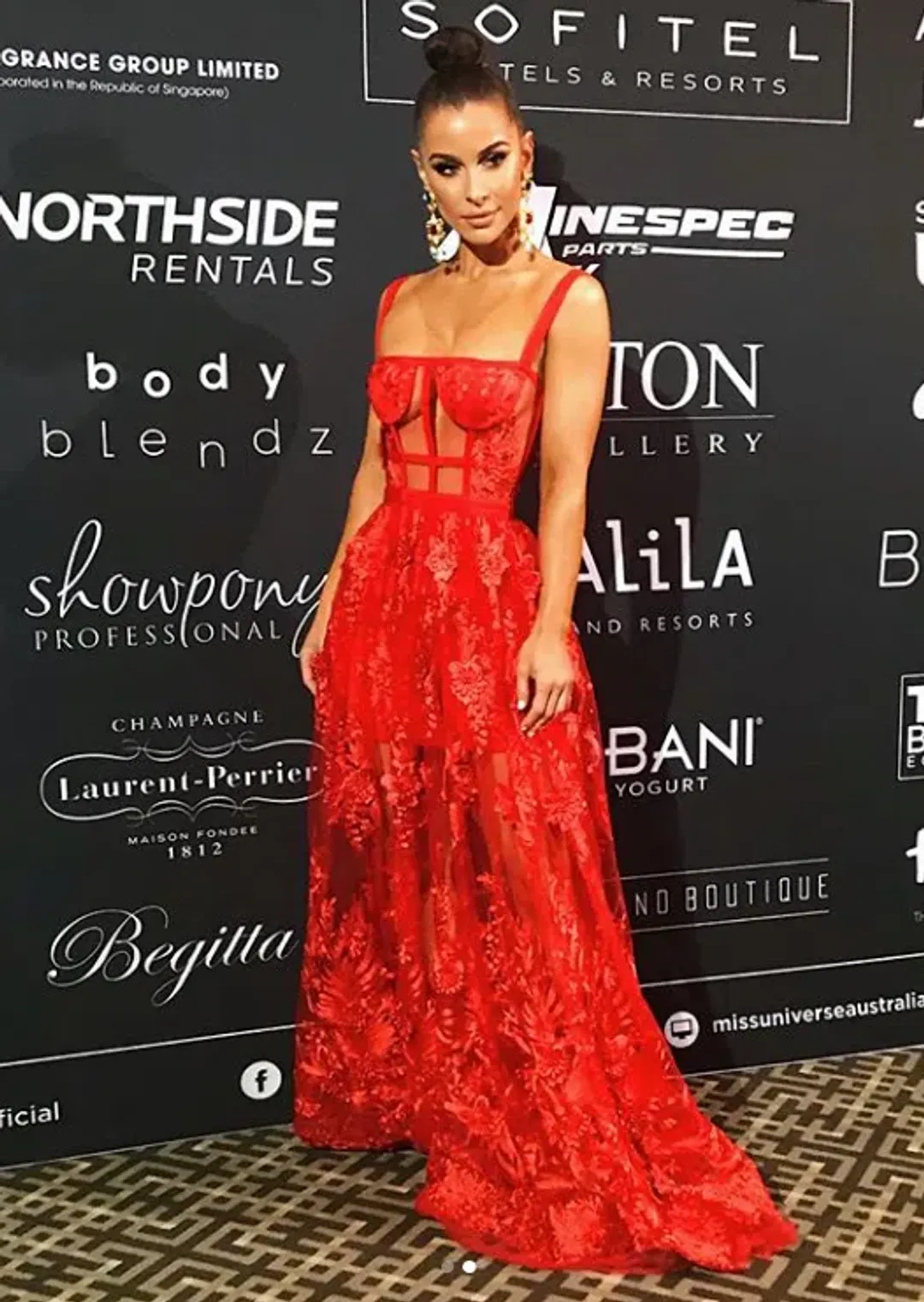 Nicola Finetti Marisol Dress Red Size 6 for rent on The Volte - main image