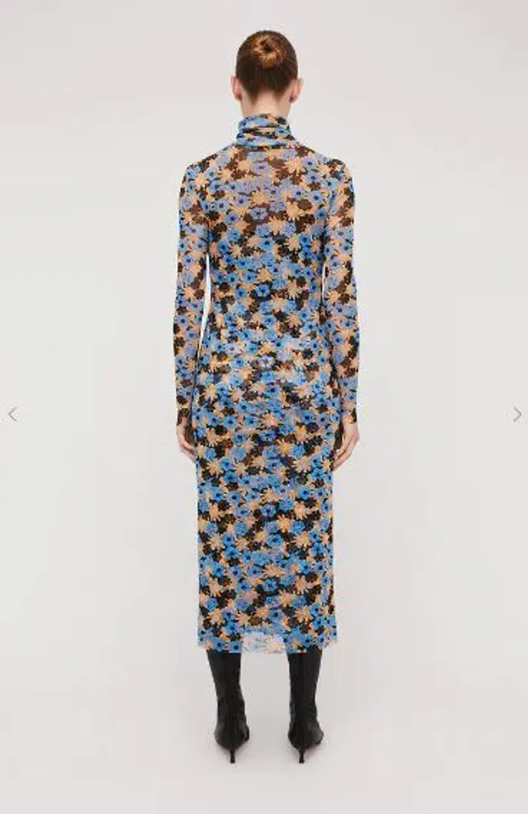 Scanlan Theodore Italian Floral Print Mesh Dress Size 6 for rent on The Volte - main image