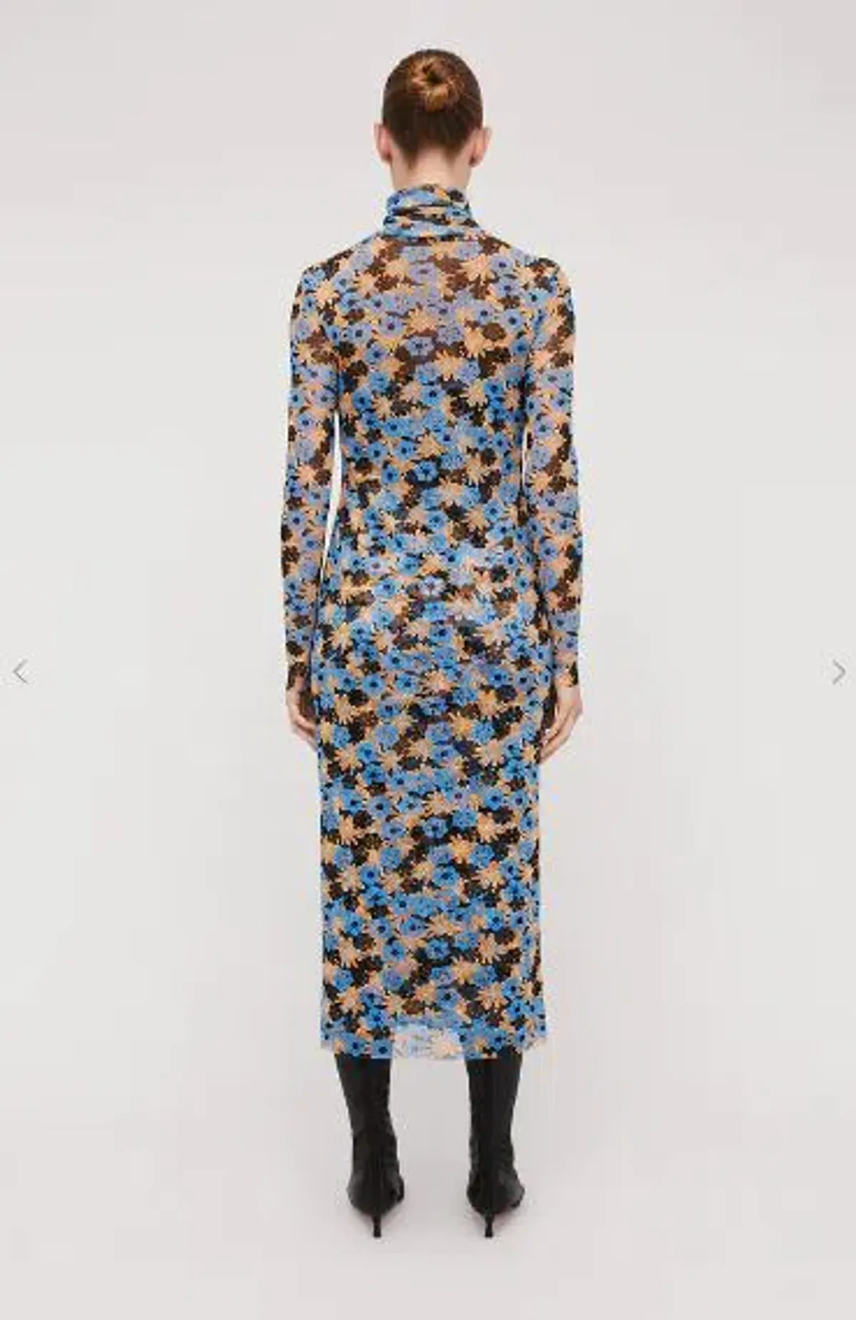 Scanlan Theodore Italian Floral Print Mesh Dress Size 6 - Image 2