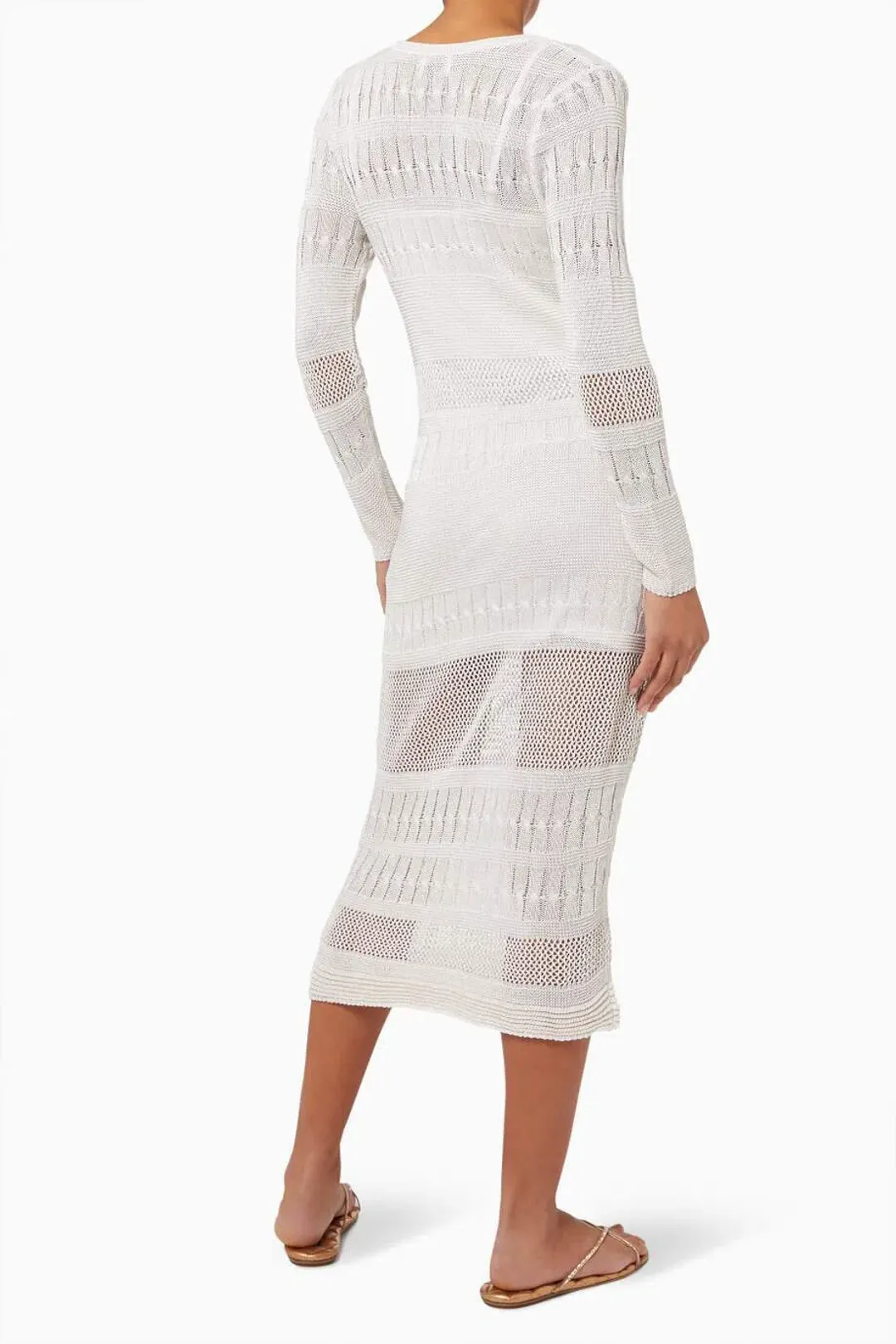 Suboo Harper Knit Kaftan White Size 6/XS for rent on The Volte - main image