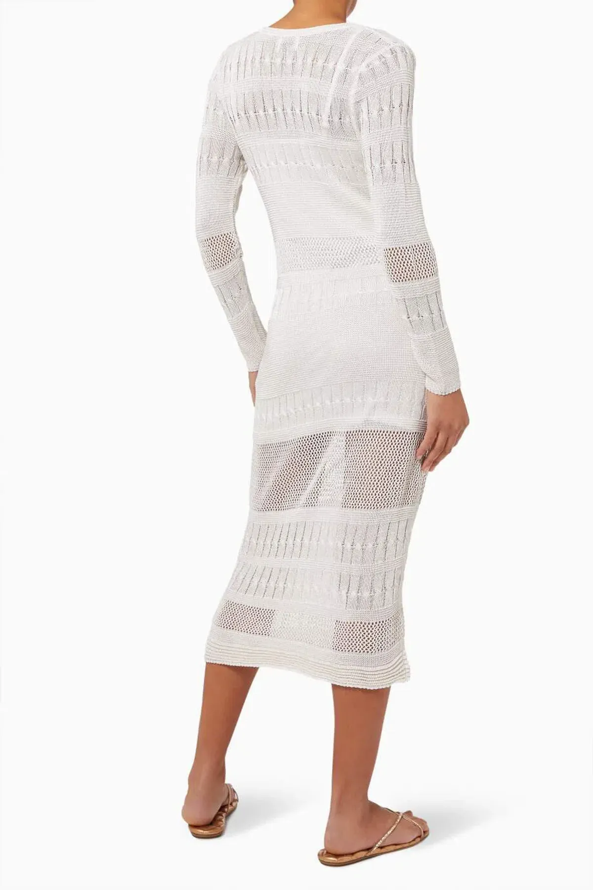 Suboo Harper Knit Kaftan White Size 6/XS - Image 3