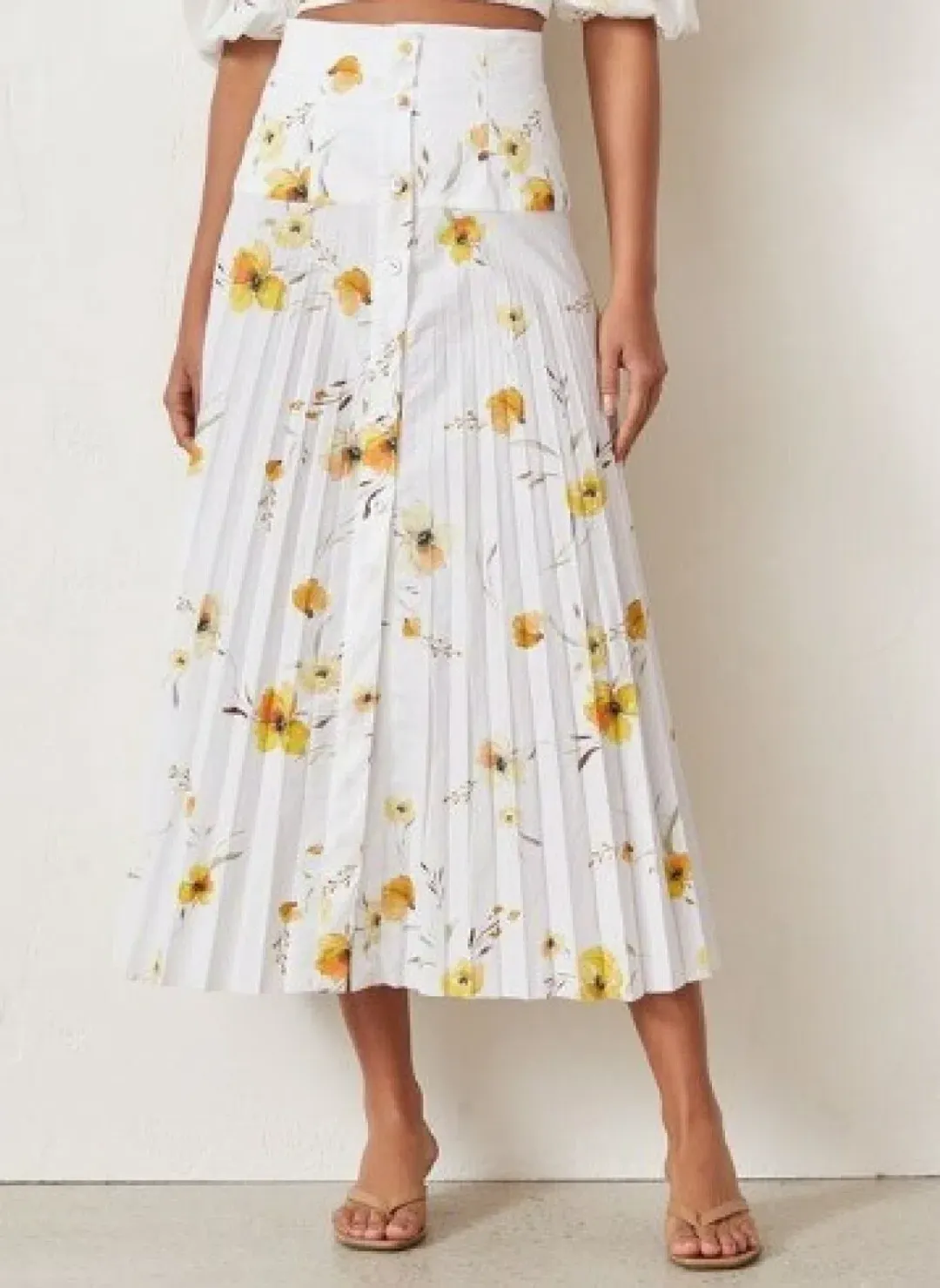 Bec & Bridge Collette Pleated Skirt Size 6 for rent on The Volte - main image