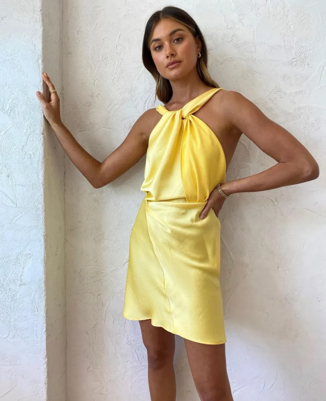 One Fell Swoop Audrey Mini in Bumble Bee Yellow Size 8 for rent on The Volte - main image