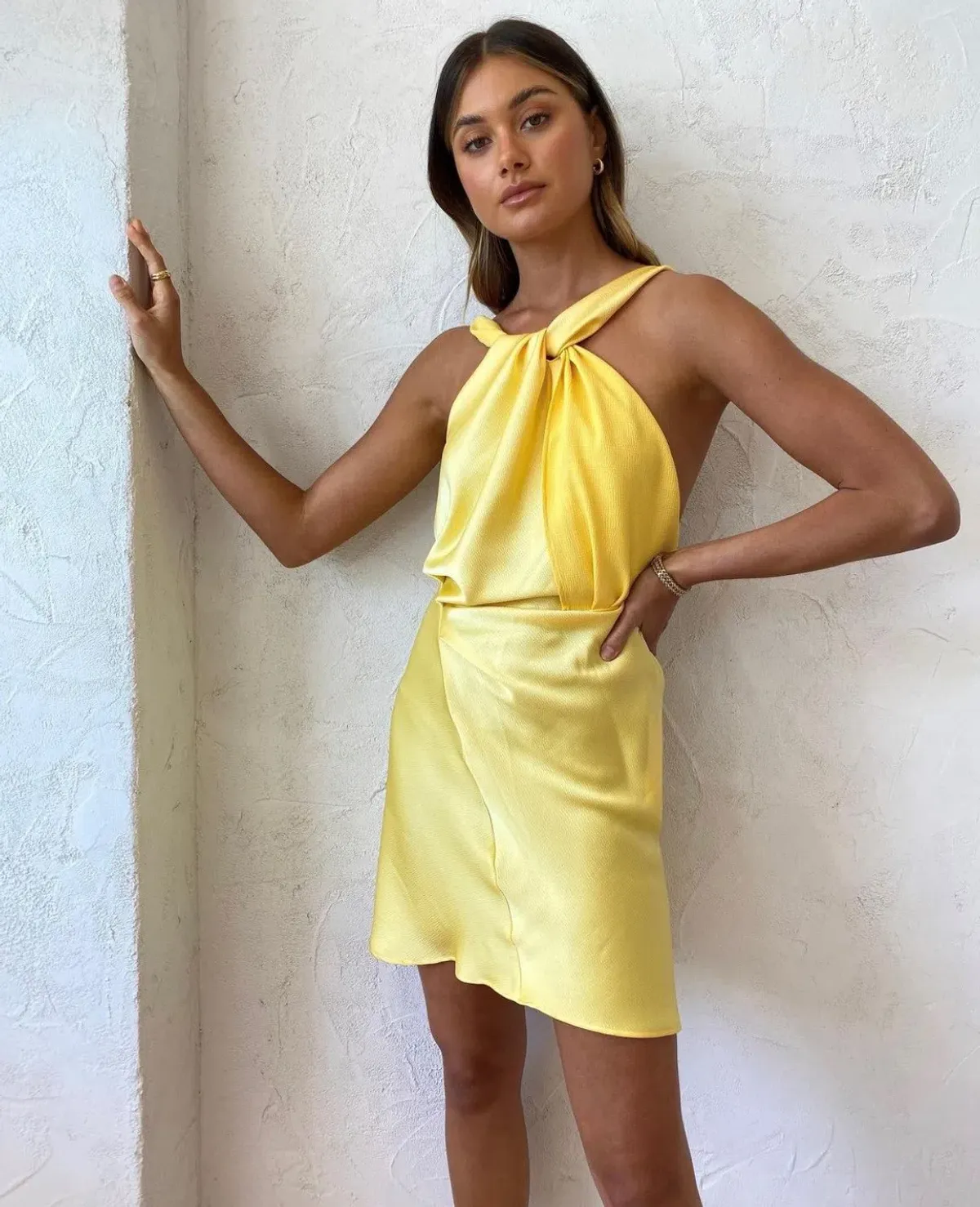 One Fell Swoop Audrey Mini in Bumble Bee Yellow Size 8 - Image 3