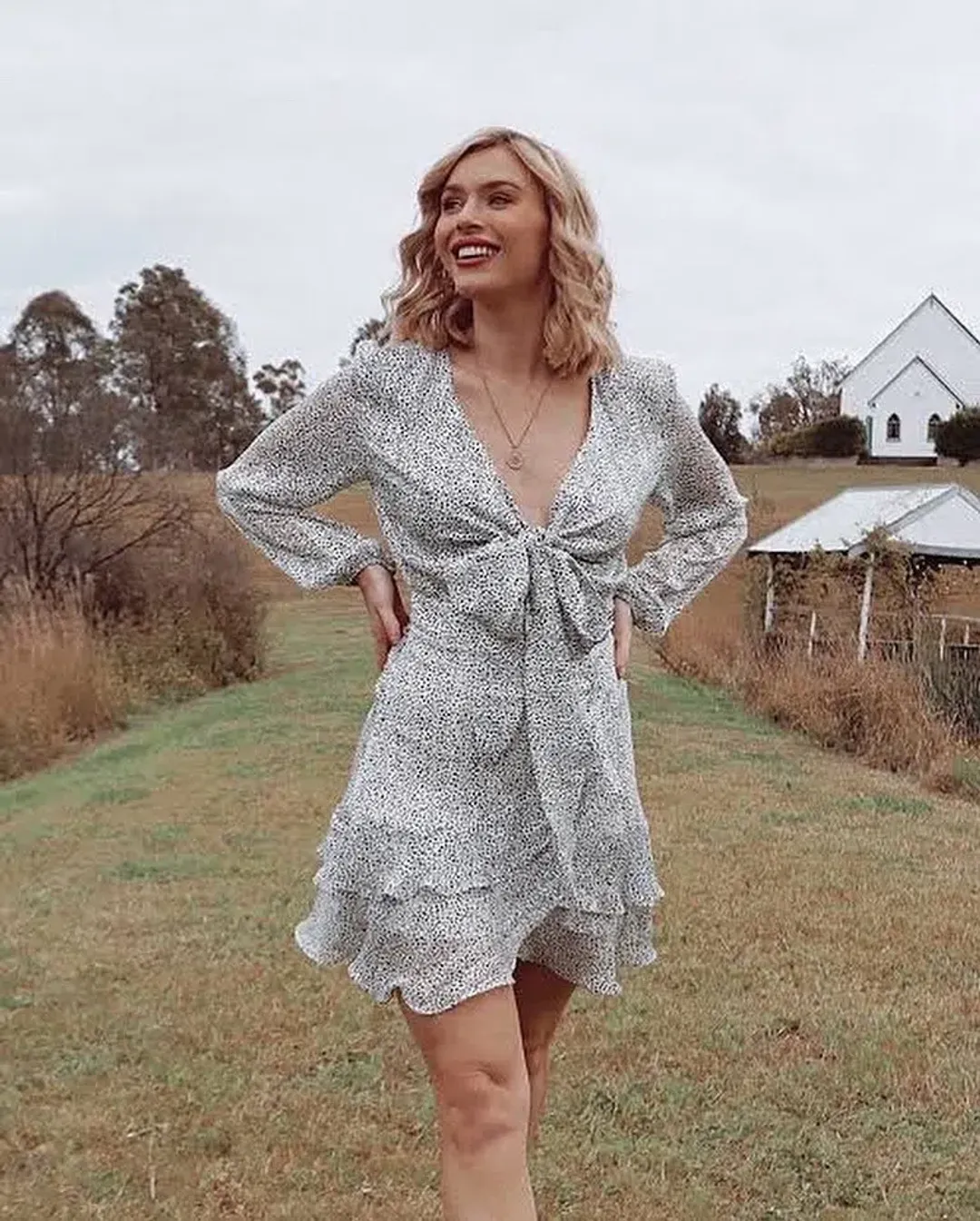 Sheike Instinct Dress Print Size 8 for rent on The Volte - main image