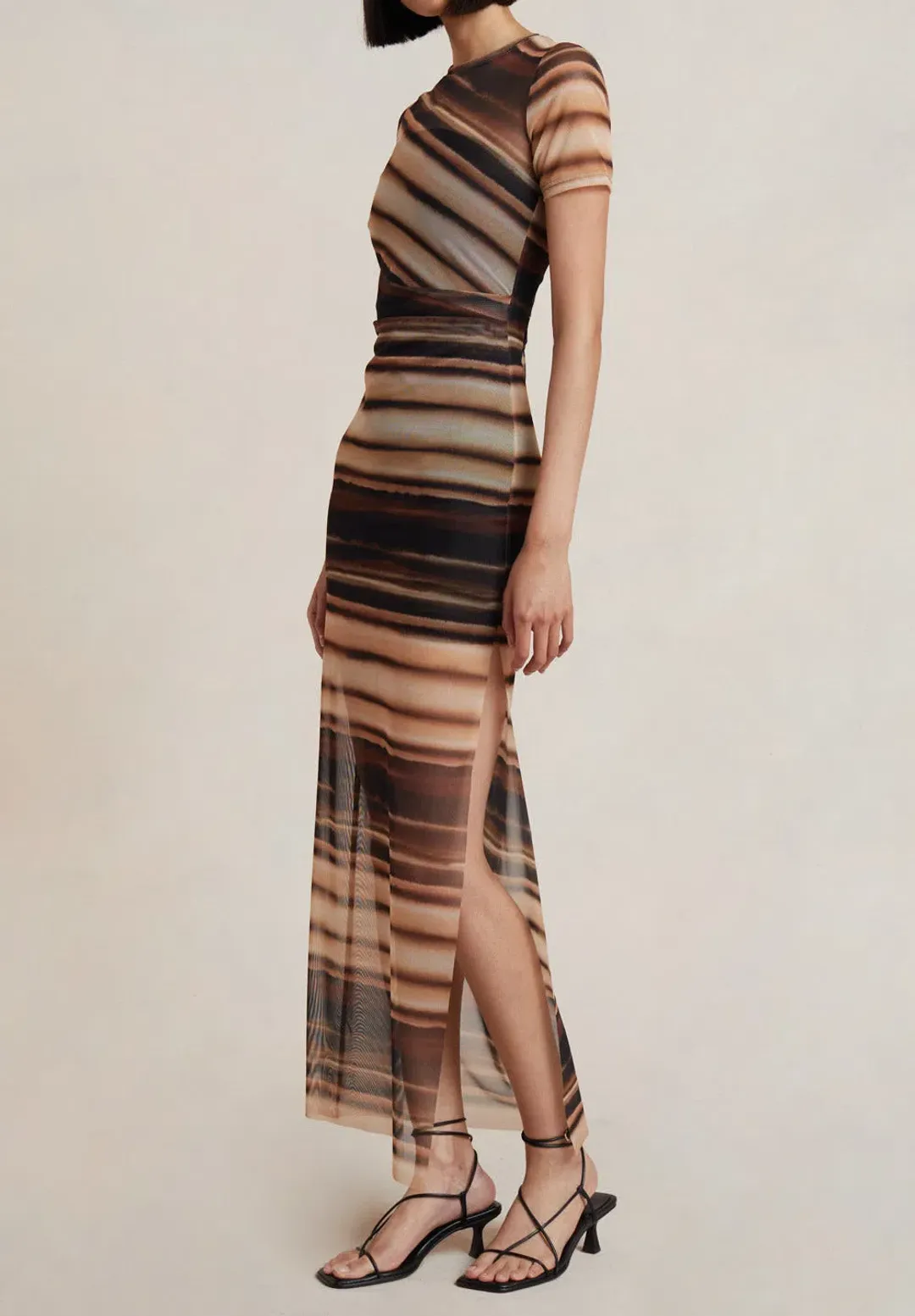 Bec & Bridge Watercolour Short Sleeve Maxi Dress Print Size 10 / M for rent on The Volte - main image