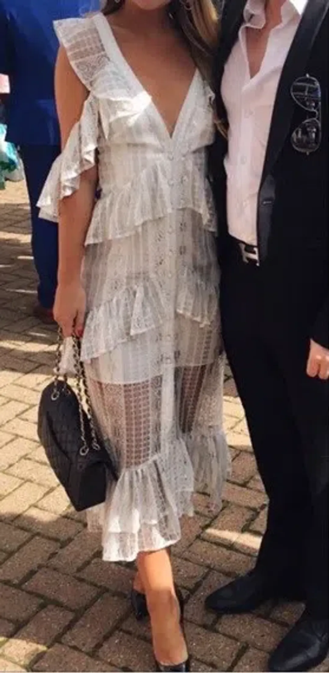 Alice McCall Melody Midi Dress White Size 8 for rent on The Volte - main image