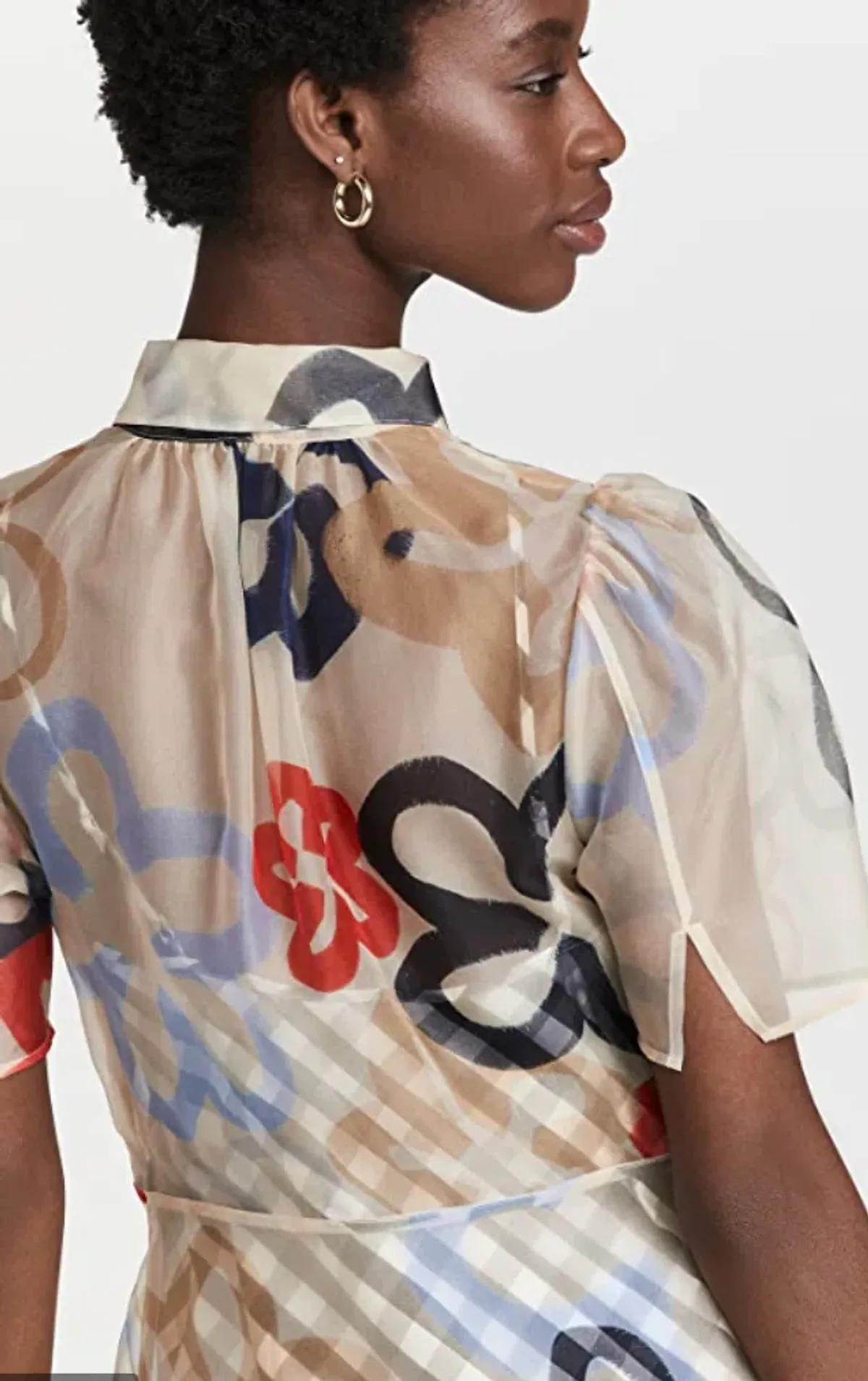 Lee Mathews Dixie Collared Maxi Dress Floral Size 1 / Au 8 - Image 3