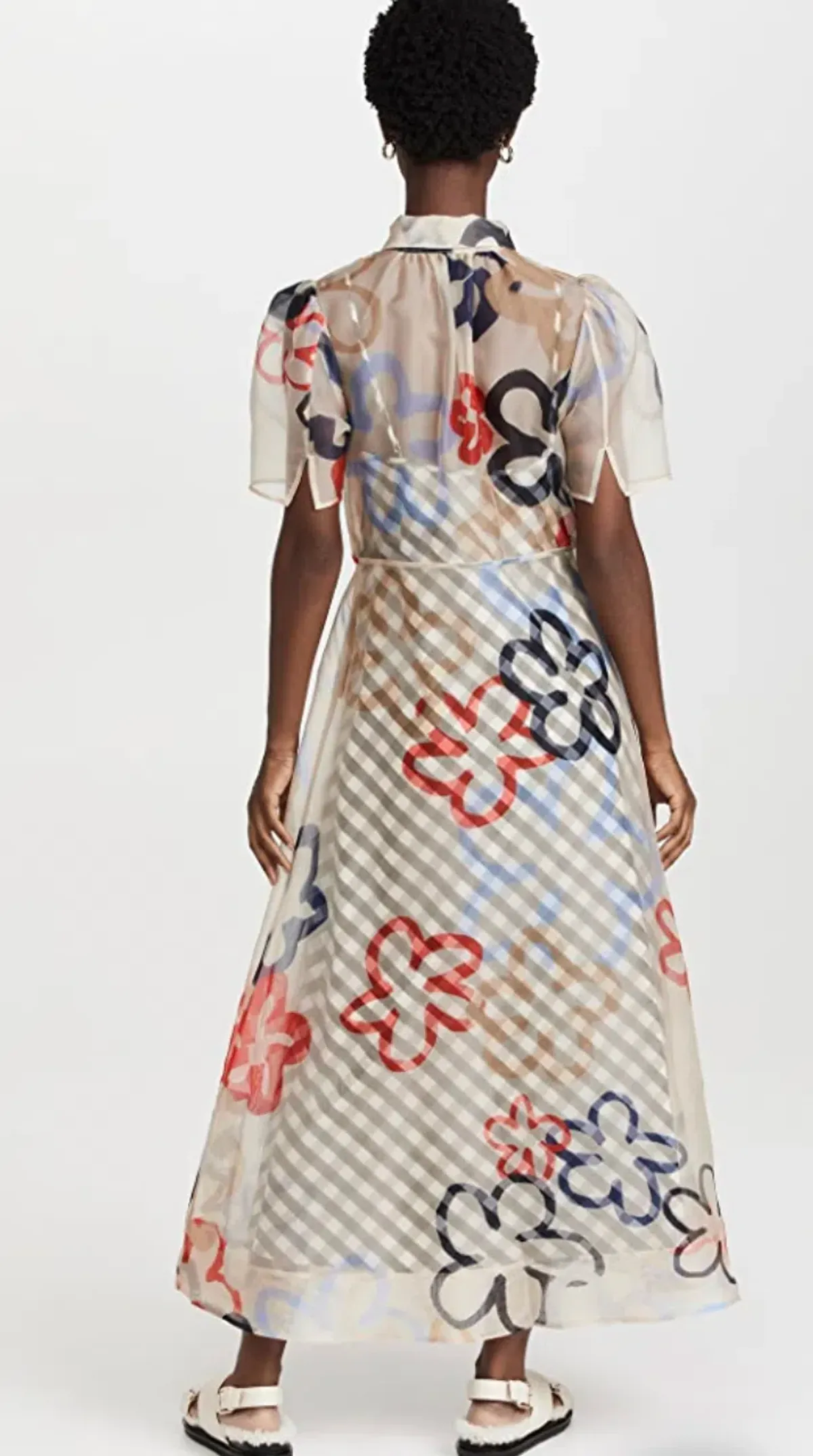 Lee Mathews Dixie Collared Maxi Dress Floral Size 1 / Au 8 - Image 2