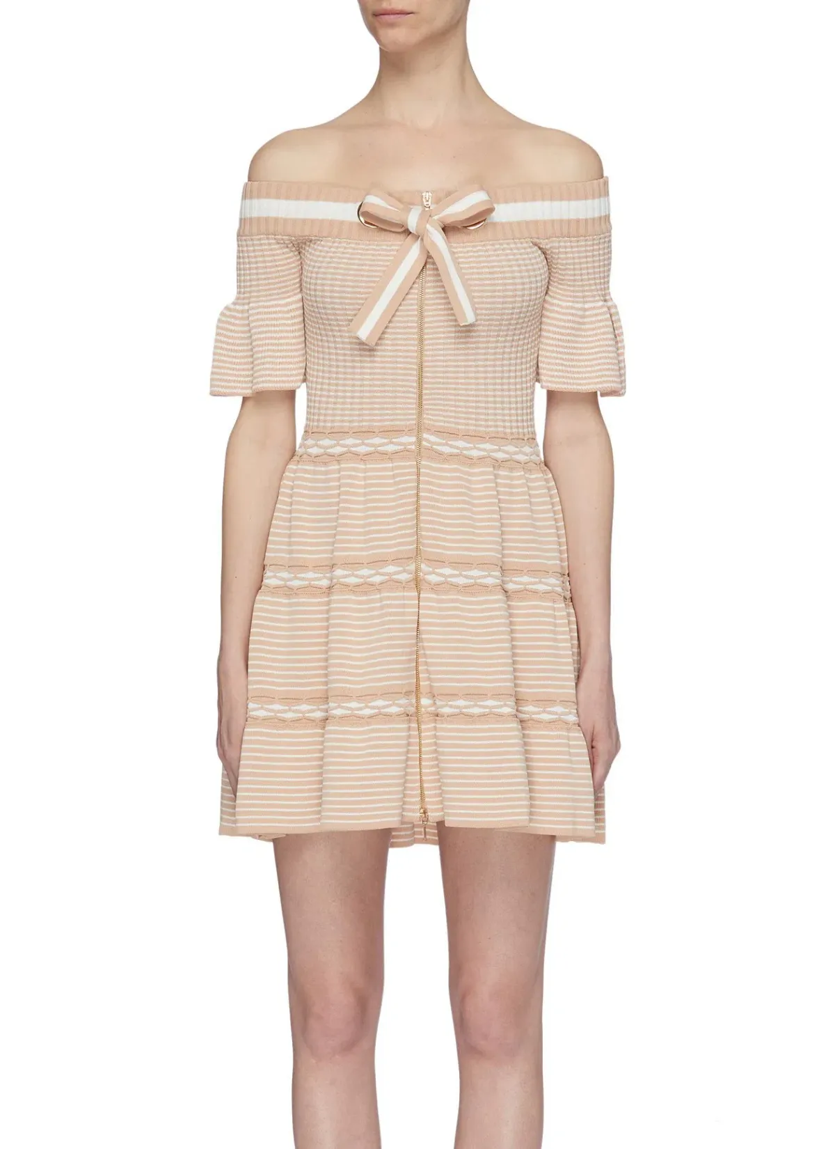 Alice Mccall Don’t Forget About Me Knit Dress Nude Size 10 - Image 2