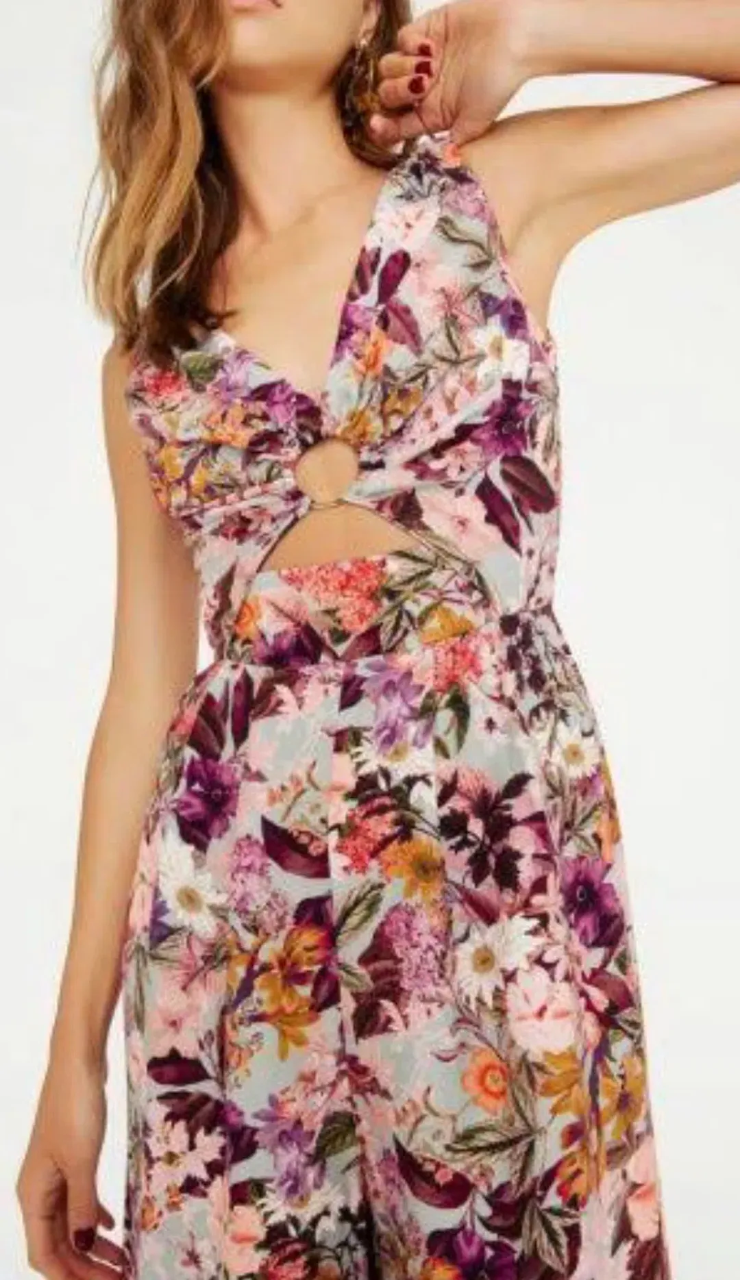 Sheike Hannah Floral Jumpsuit  Size 8 for rent on The Volte - main image