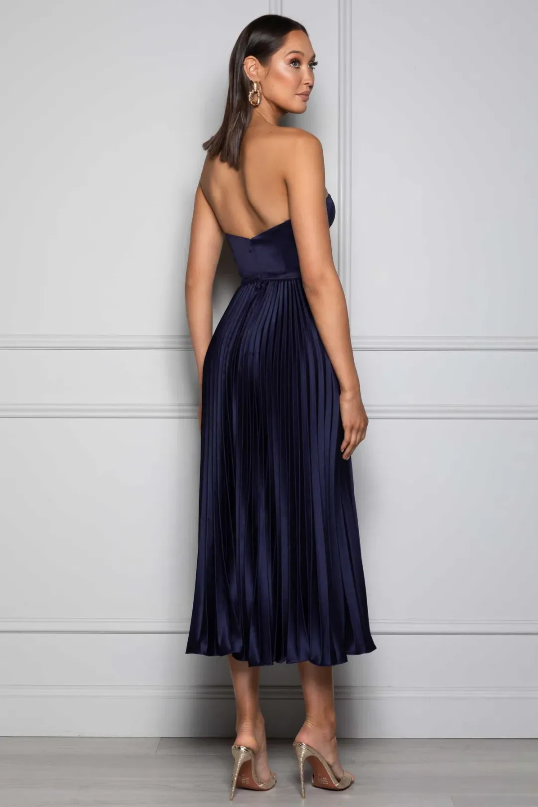 Elle Zeitoune Milan Dress Navy Size 12  for rent on The Volte - main image