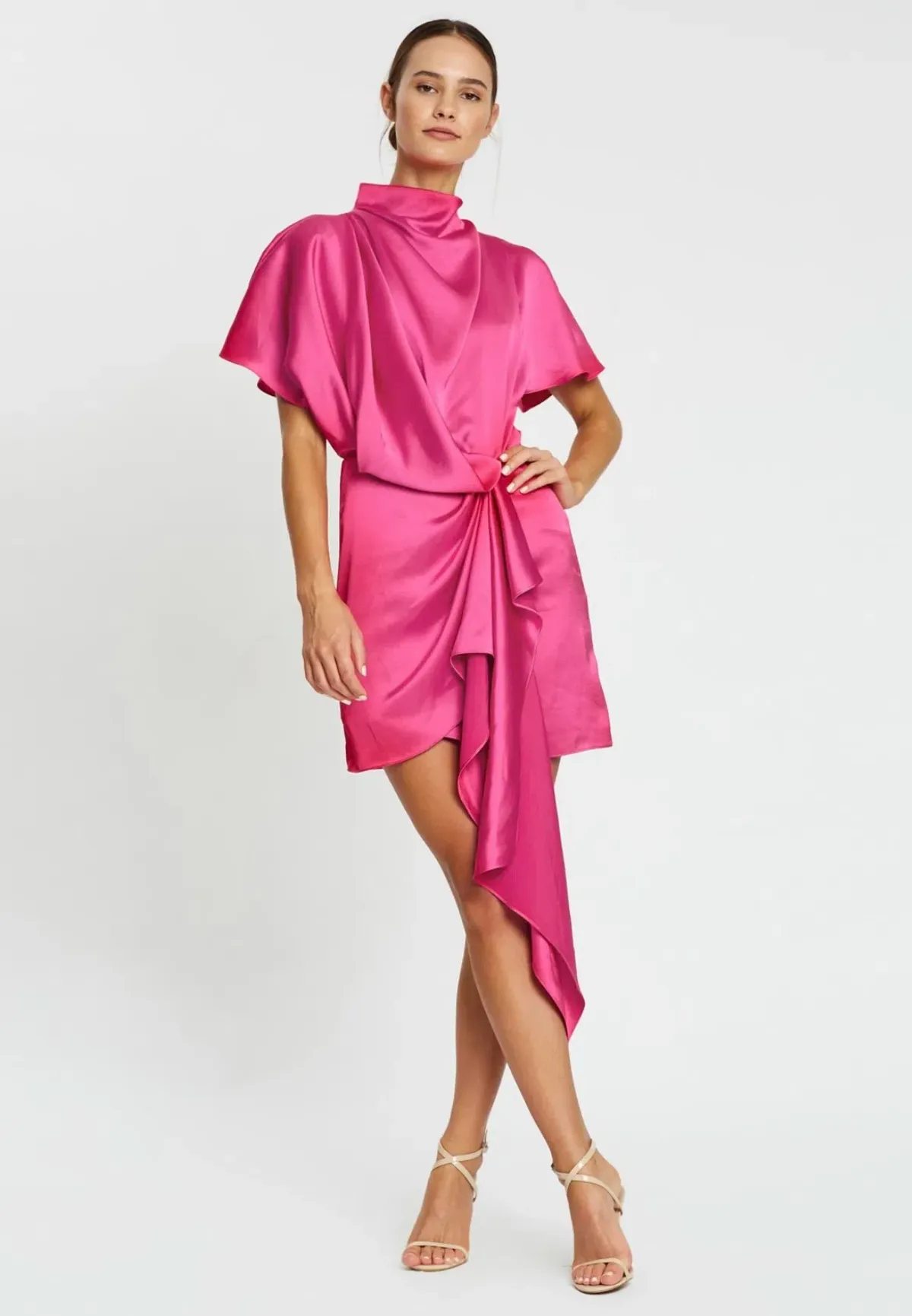 Acler Lochner Dress Fuschia Size 6  - Image 1