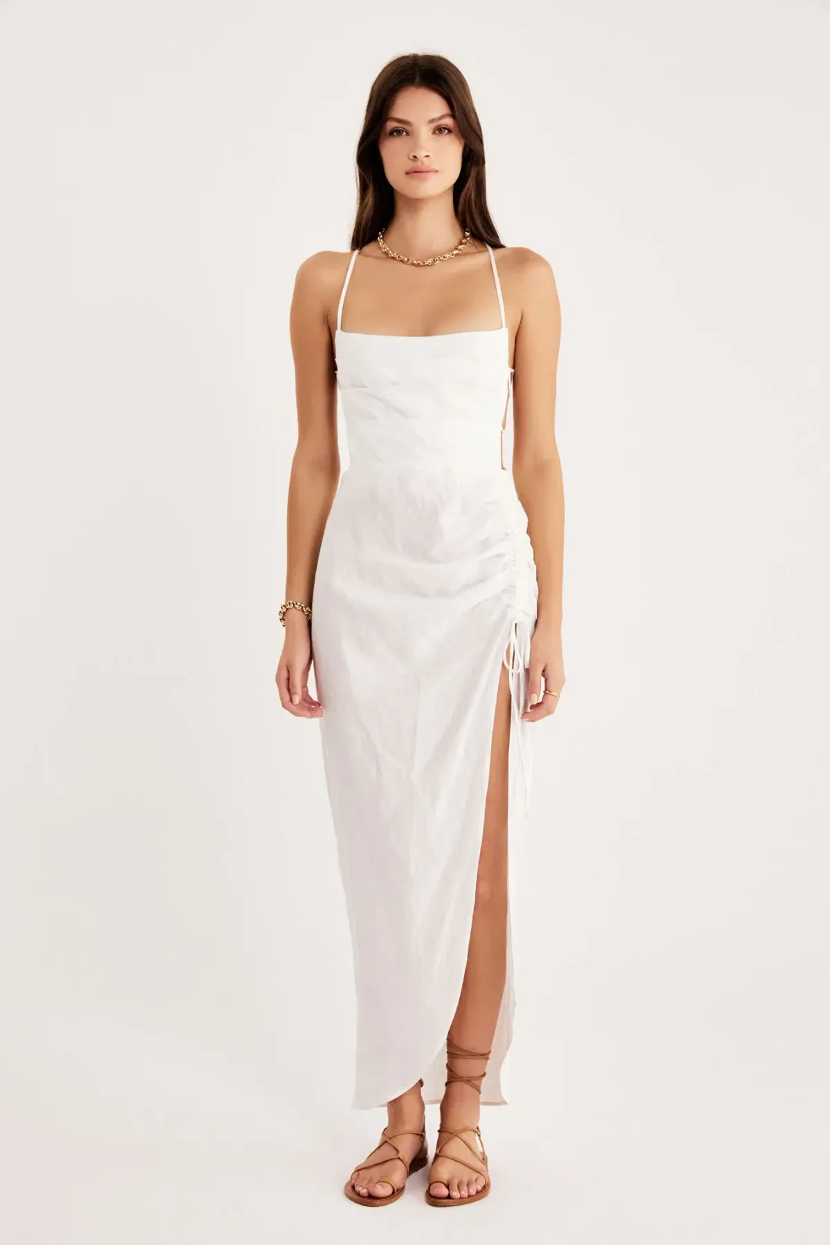 Rumer the Label Loulou Maxi Dress White Size M / Au 10 - Image 1