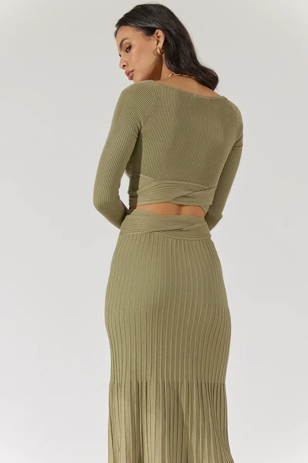 Sovere Inertia Knit Crop Top Green Size 10 / M for rent on The Volte - main image