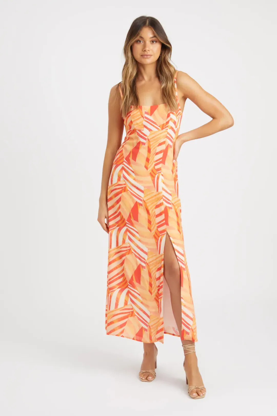 Kookai Vie Slip Dress Orange Size 38 / Au 10 for rent on The Volte - main image