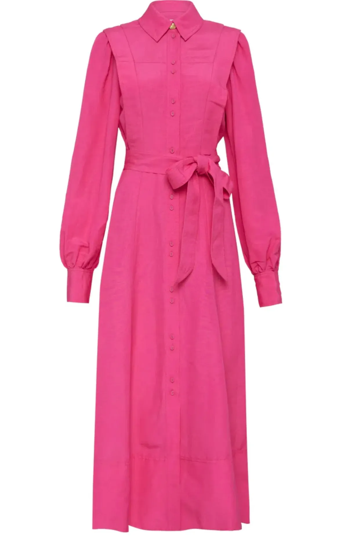 Aje Admiration Midi Shirt Dress Pink Size 10 - Image 4