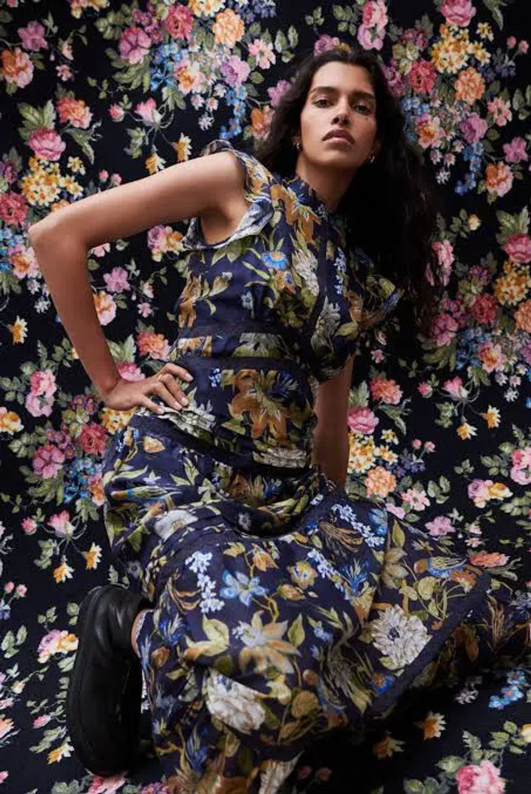 Sir the Label Lilian Tiered Gown Floral Size 0 / Au 6 for rent on The Volte - main image