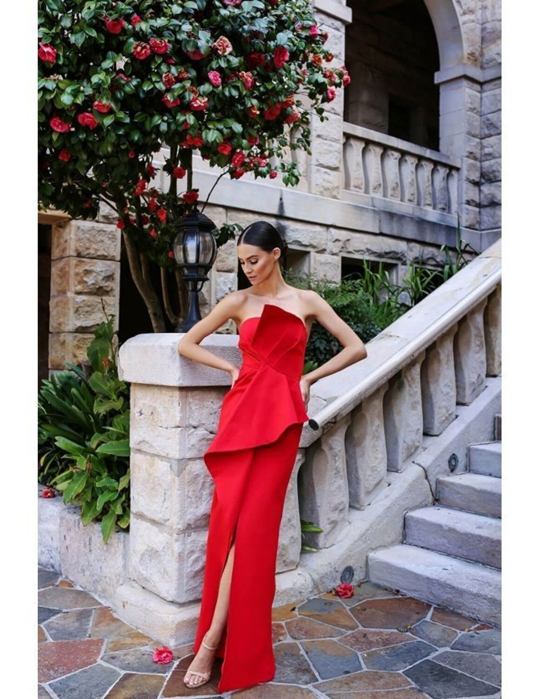 Elle Zeitoune Red Esmerelda Dress size 12 for rent on The Volte - main image