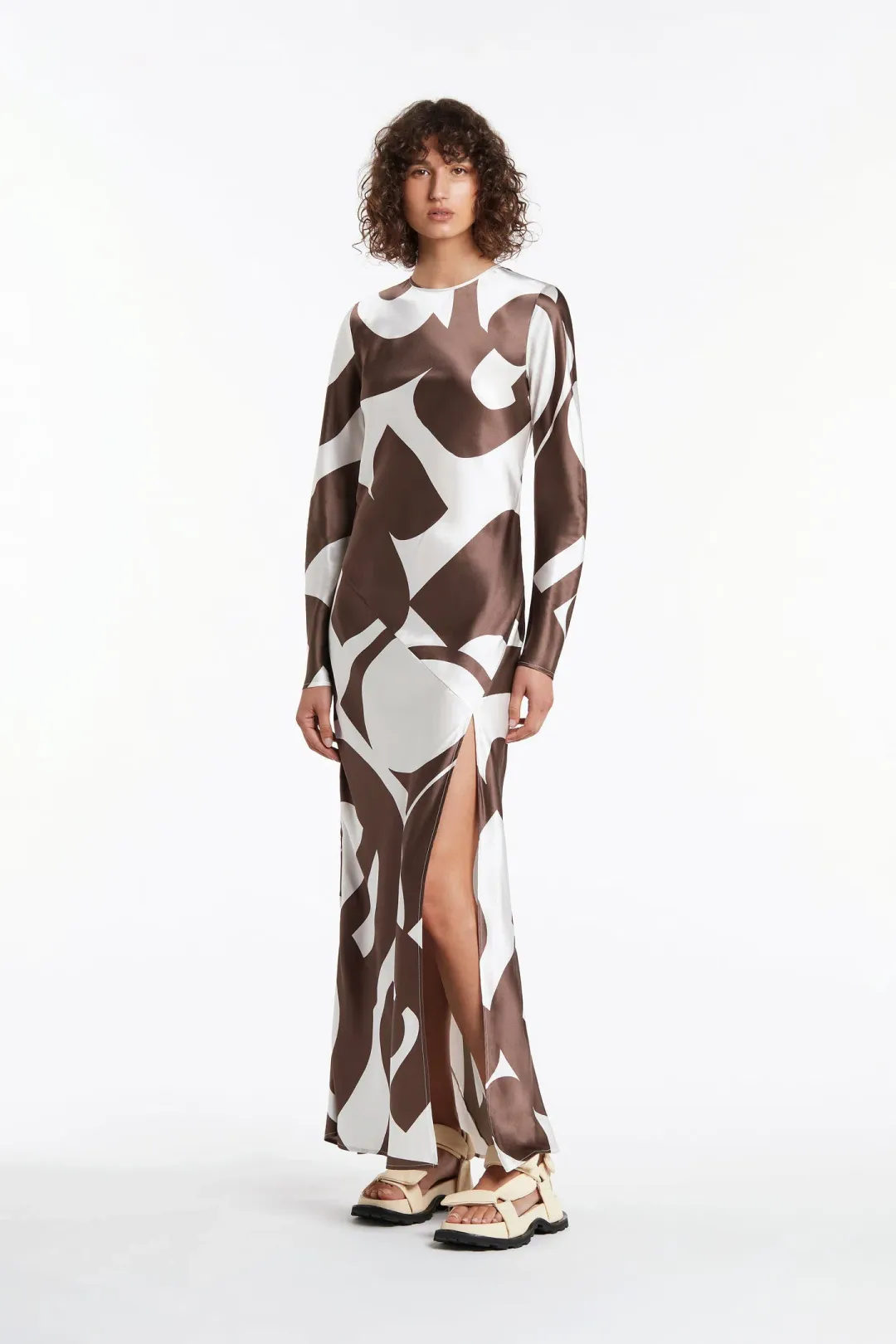 Sir the Label Julien Long Sleeve Dress Print Size 1/AU 8 for rent on The Volte - main image