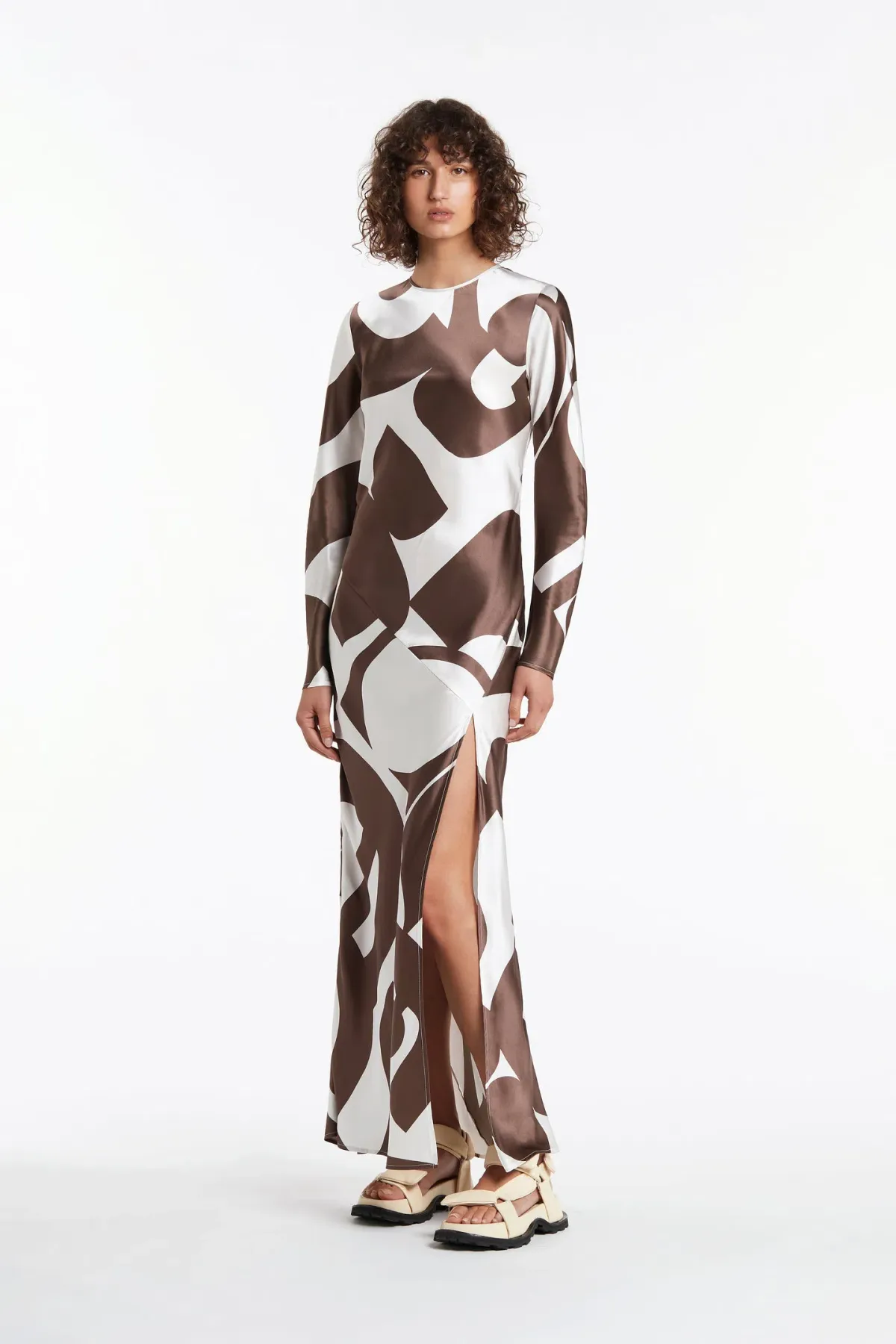 Sir the Label Julien Long Sleeve Dress Print Size 1/AU 8 - Image 1