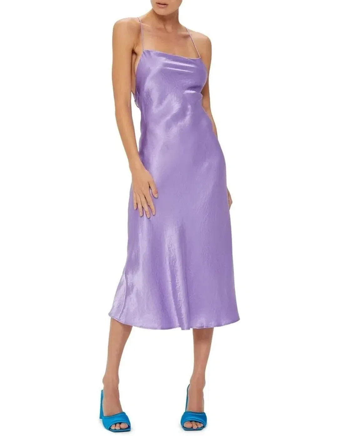 Third Form Crush Bias Midi Dress Violet Size 6 for rent on The Volte - main image