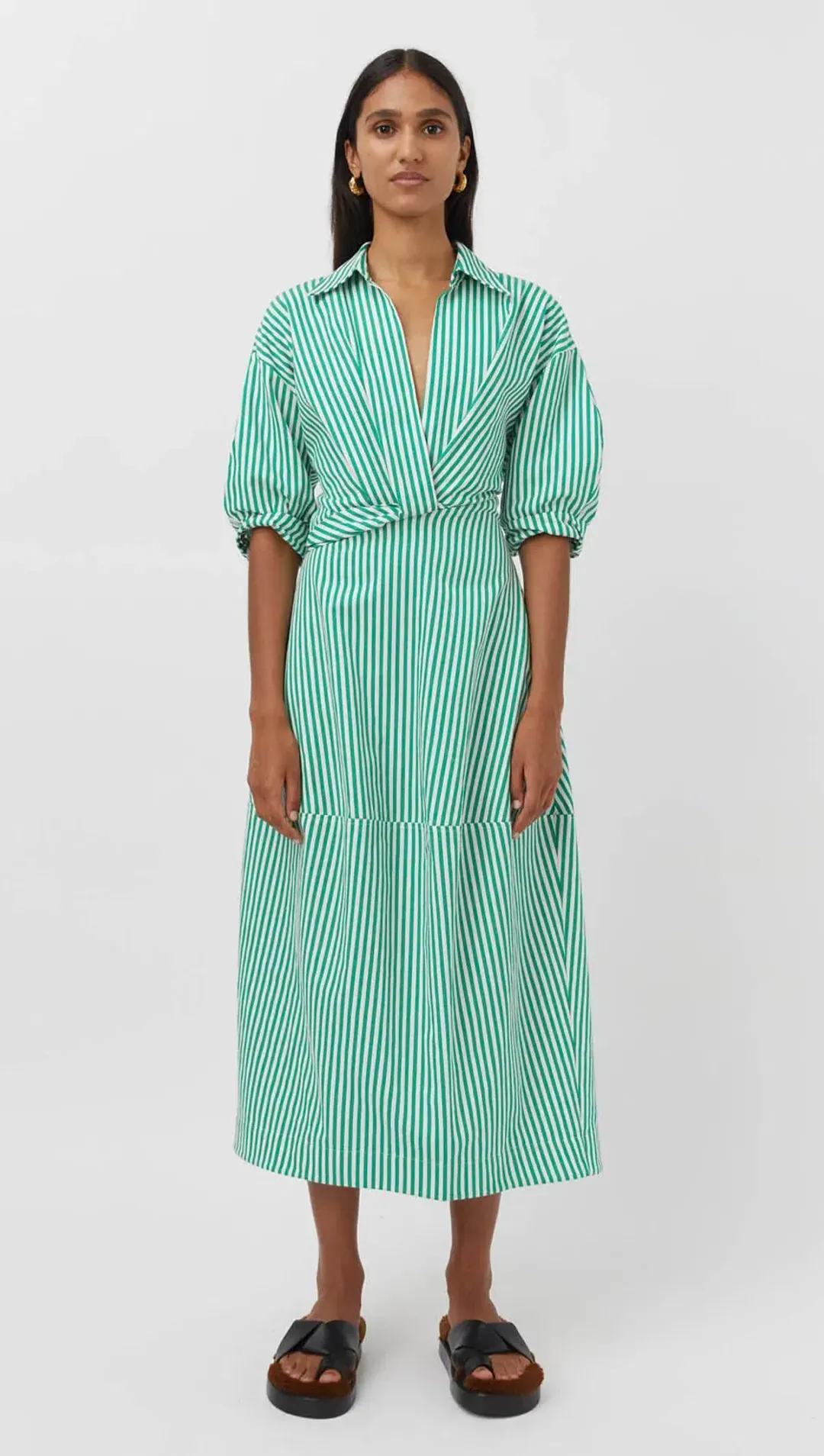 Camilla and Marc Flynn Cocoon Dress Green Size S/ Au 8 for rent on The Volte - main image