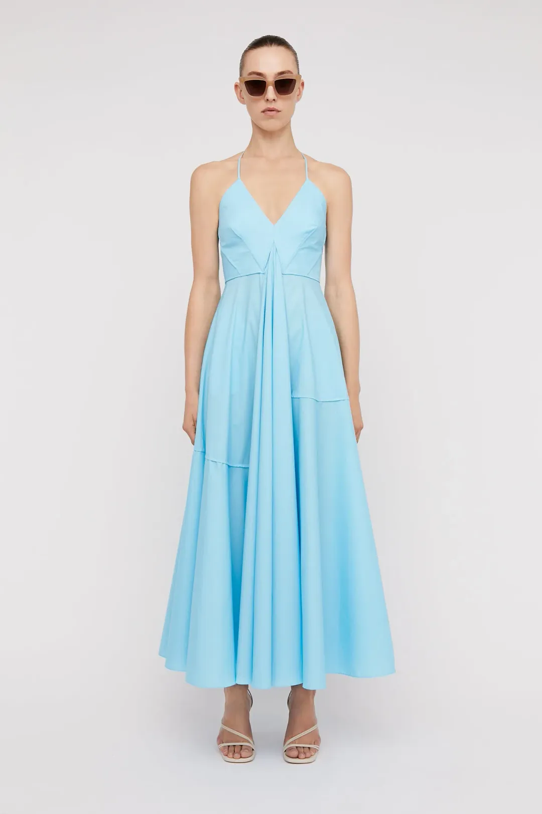 Scanlan Theodore Parachute Strappy Dress French Blue Size 6 / XS for rent on The Volte - main image