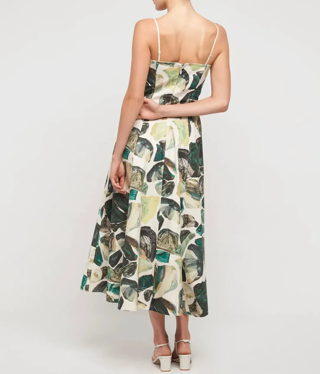 Alemais Siena Bandeau Midi Dress in Green Size 6  for rent on The Volte - main image