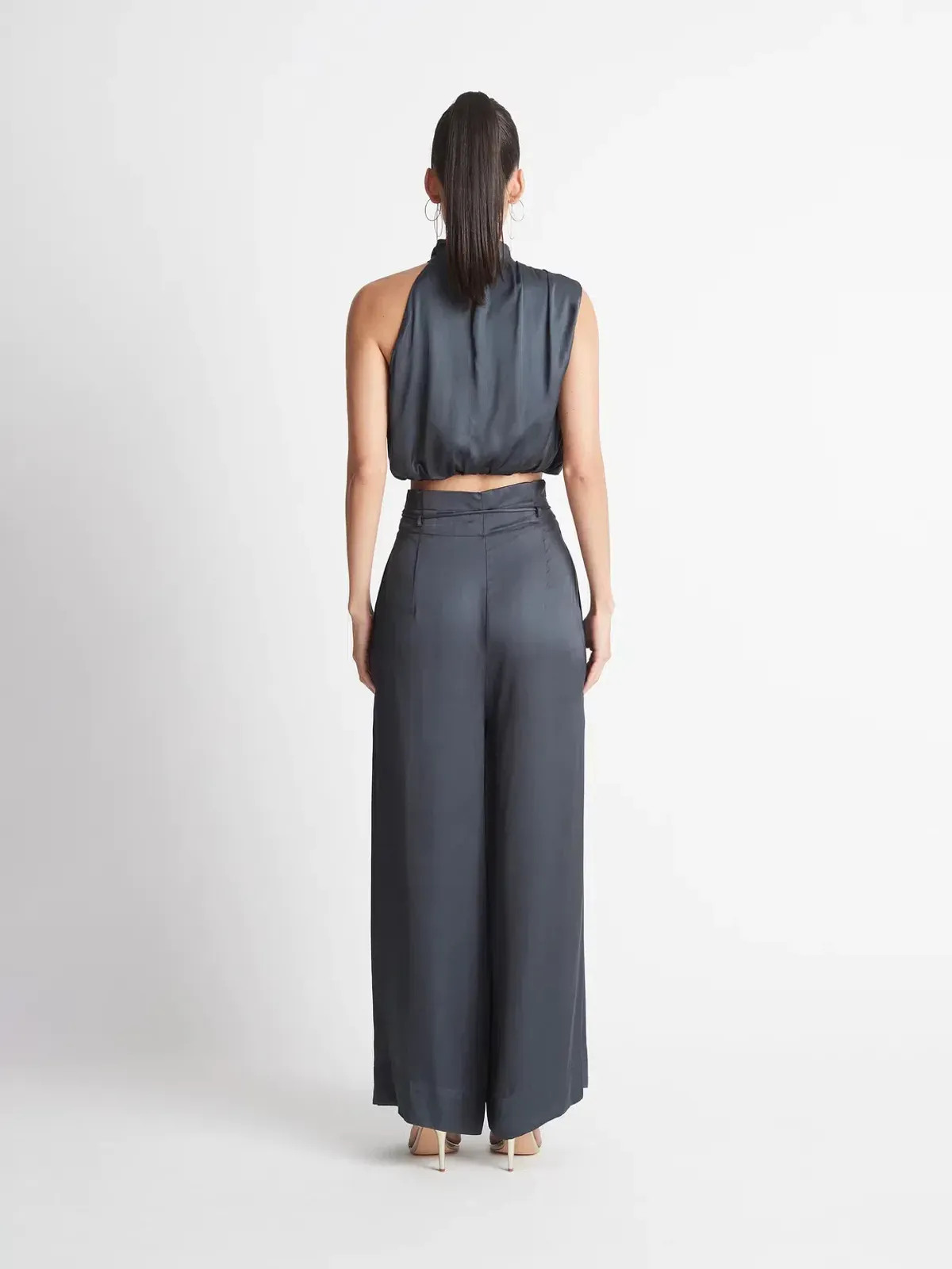 Sheike Gracie Top and Pants Set Grey Size 6 - Image 3