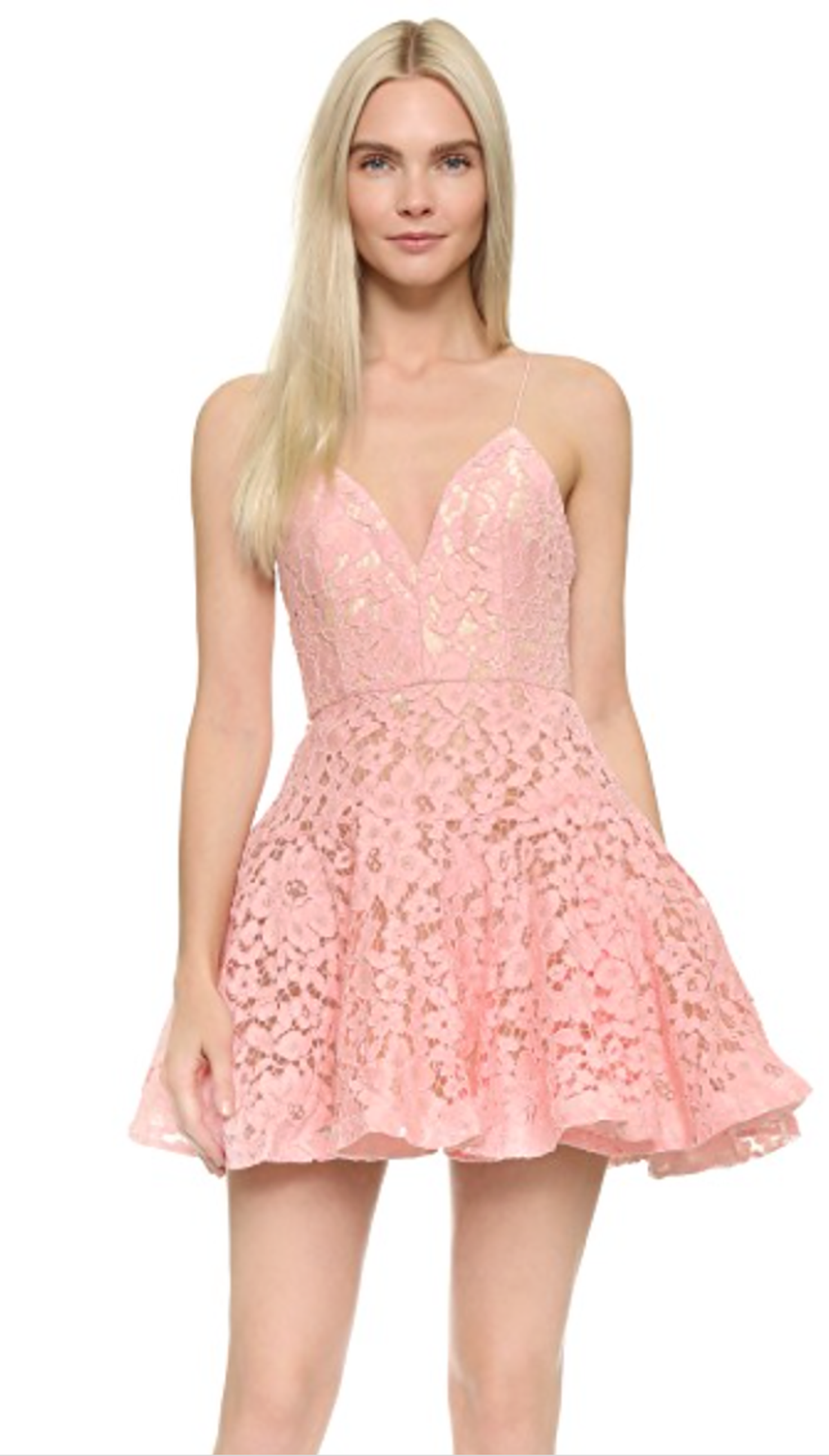 Alex Perry Leisa Lace Flip Mini Dress Candy Pink Size 10 - Image 2