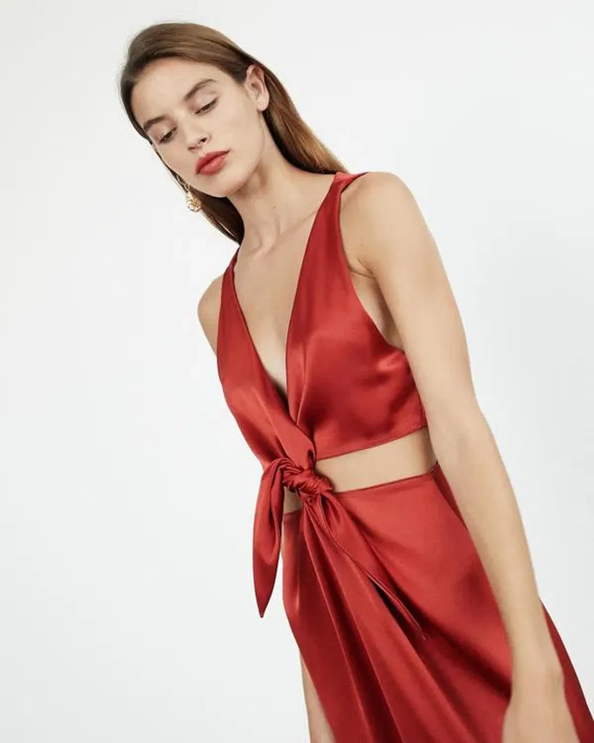 Nanushka Regina Dress Size Red XS/Au 6  - Image 2