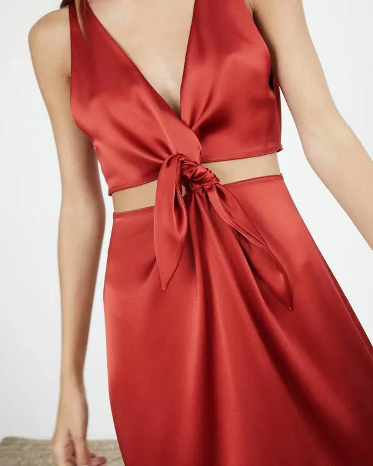 Nanushka Regina Dress Size Red XS/Au 6  - Image 3