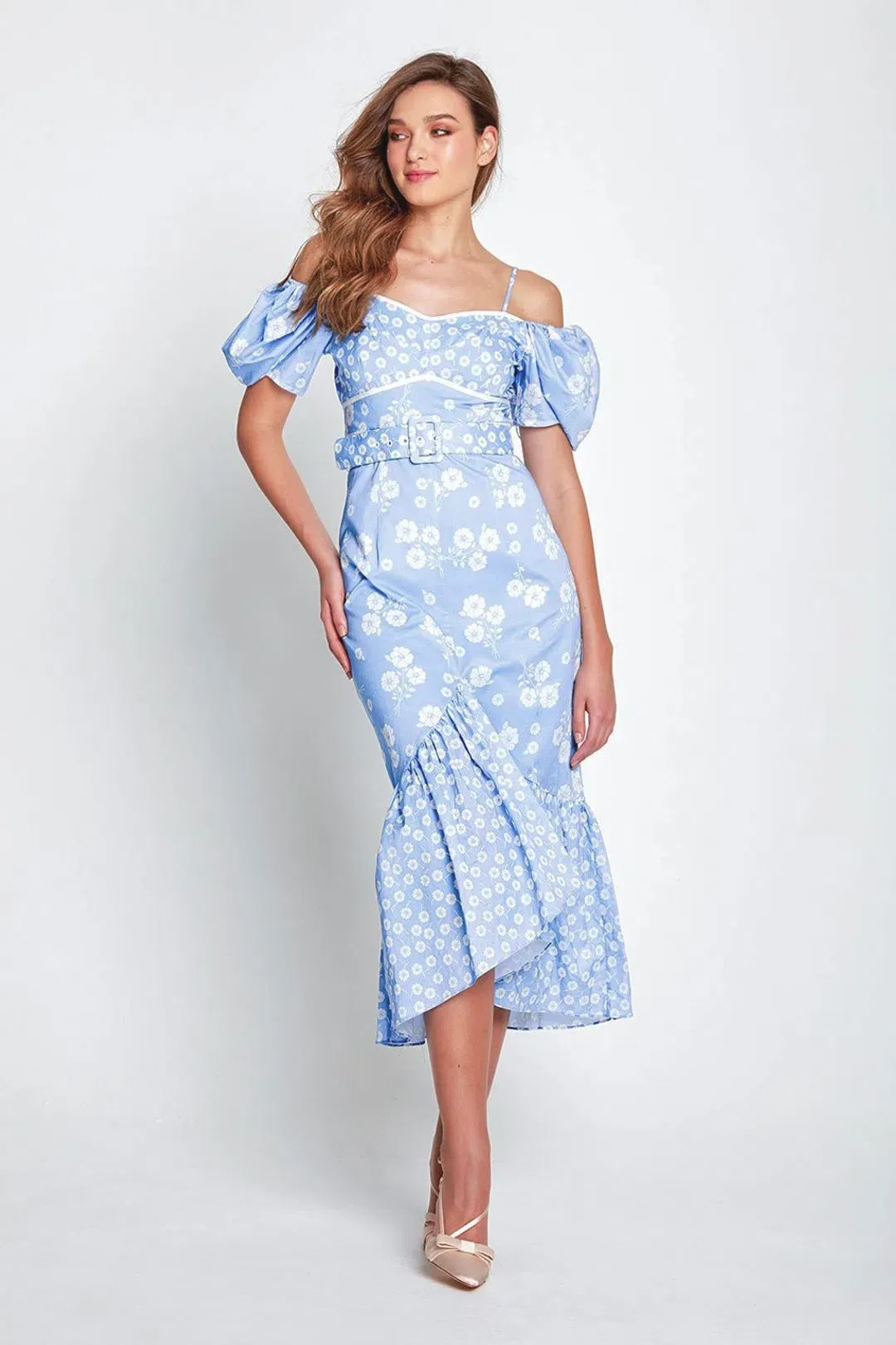 Alice McCall Izabella Midi Dress in Blue Size 6 for rent on The Volte - main image