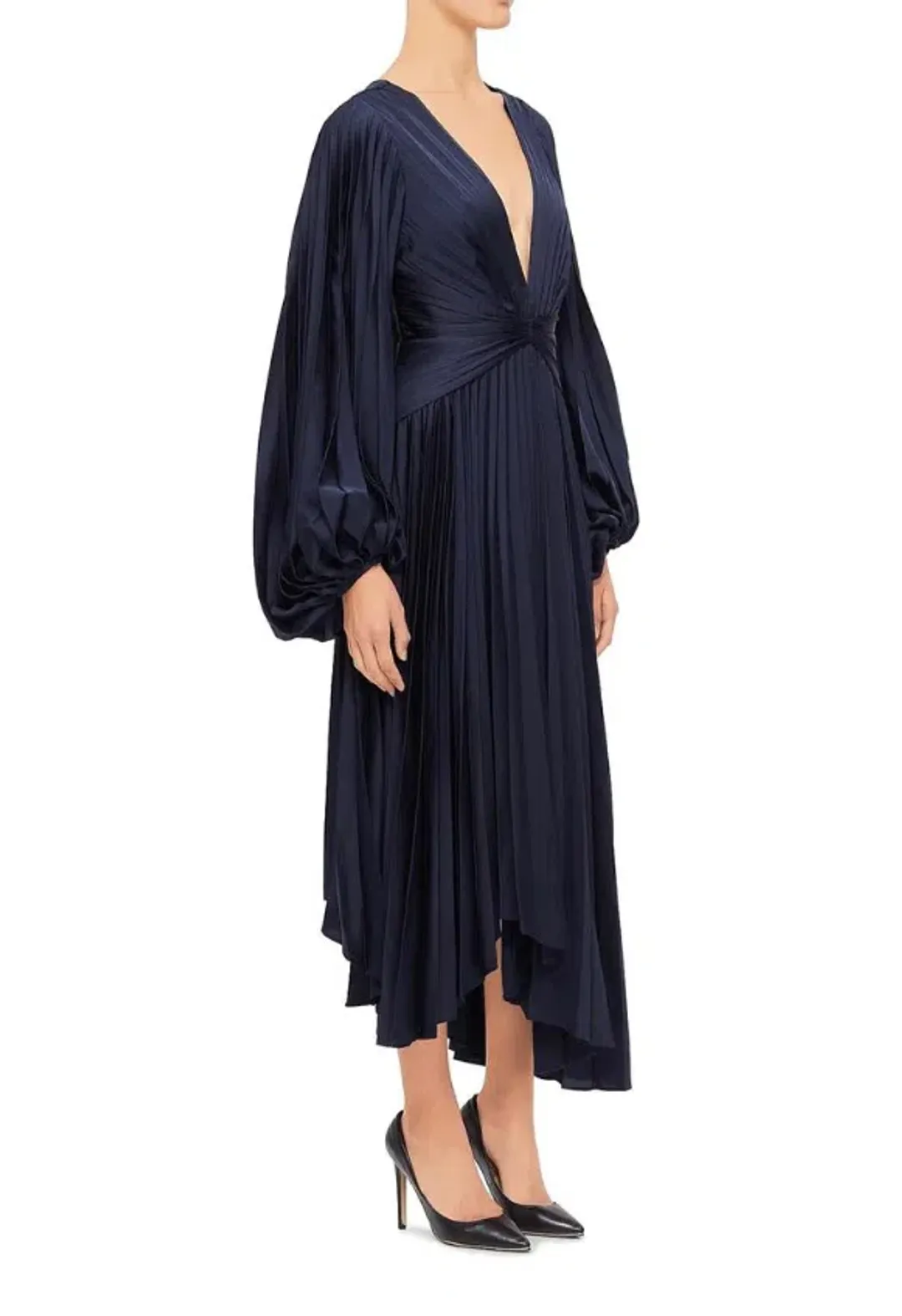 Acler Palms Dress Navy Size 8 for rent on The Volte - main image