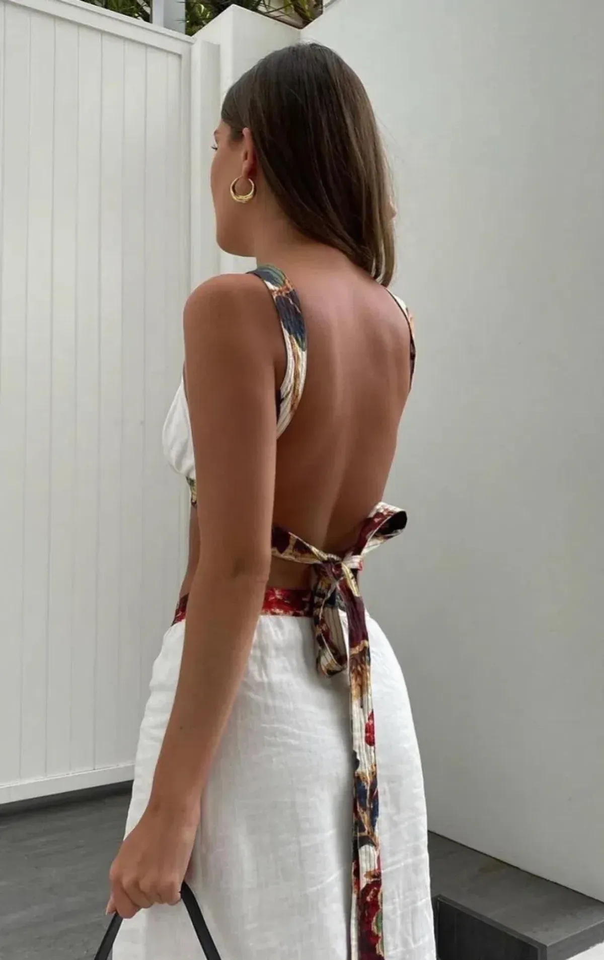 Sir the Label Ambroise Open Back Gown White Size 0 / AU 6 - Image 4