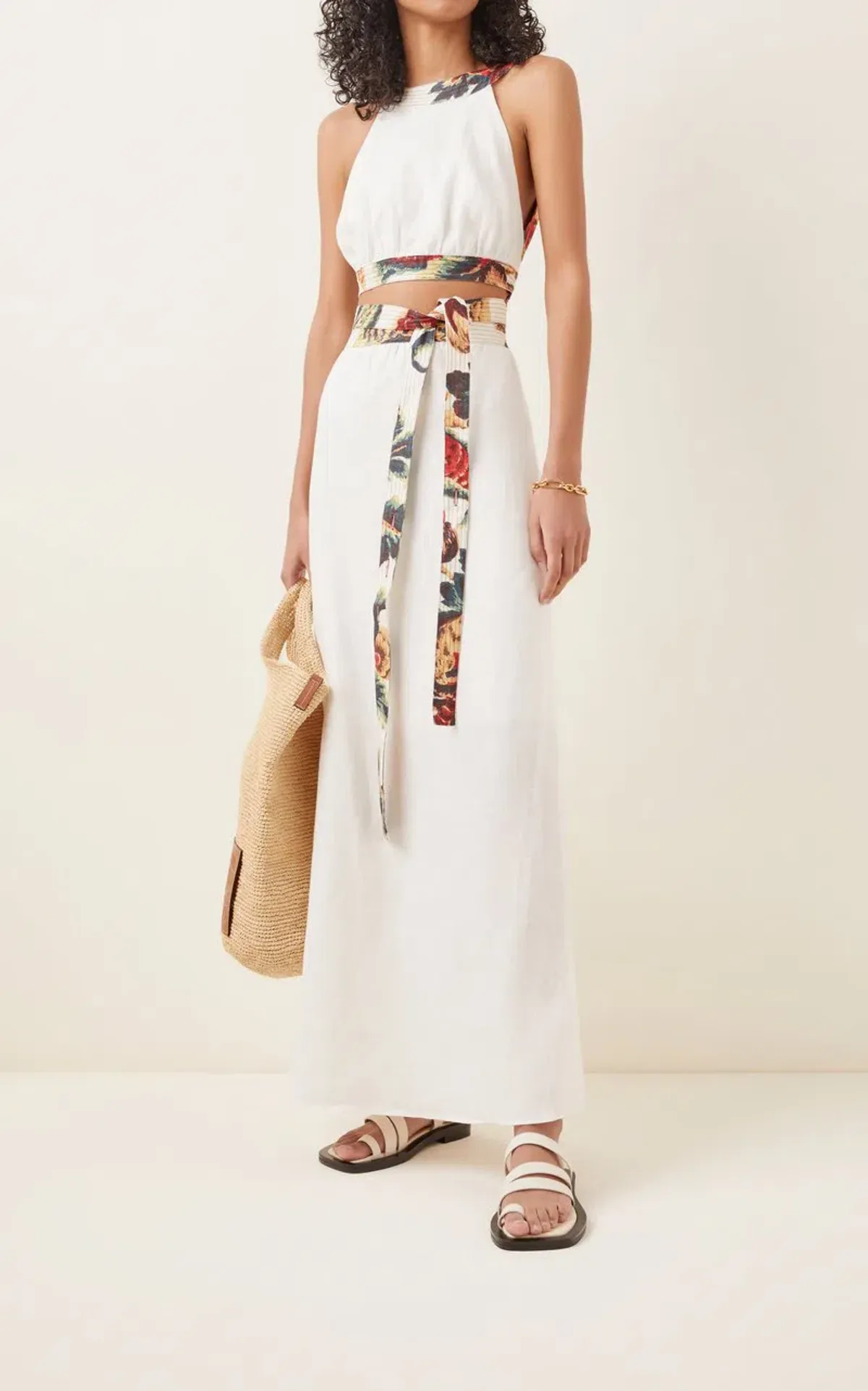 Sir the Label Ambroise Open Back Gown White Size 0 / AU 6 - Image 2