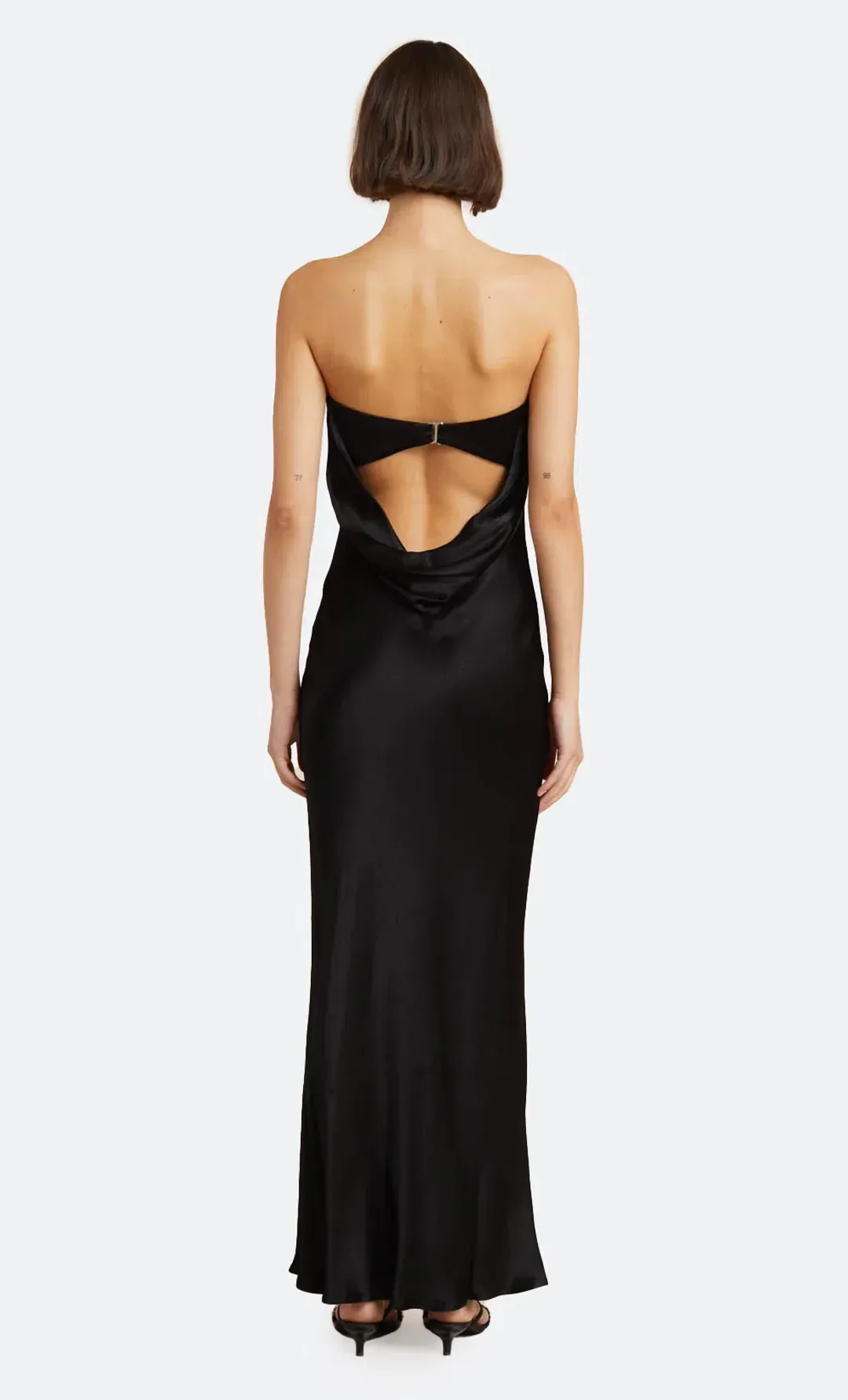 Bec & Bridge Moon Dance Strapless Dress Black Size 8 for rent on The Volte - main image