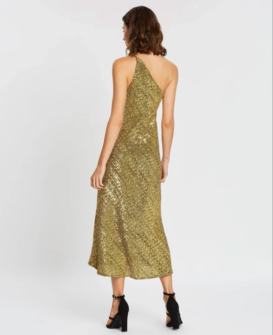 By Johnny Gold Girl Asymmetric Bias Dress Size 12  for rent on The Volte - main image