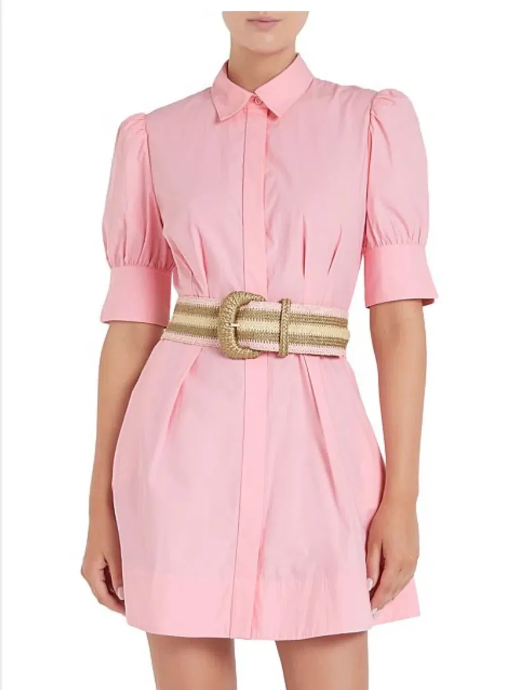 Rebecca Vallance Sommer Mini Dress Pink Size 10 for rent on The Volte - main image