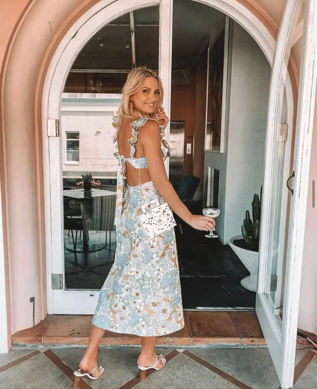 Zimmermann Super Eight Frilled Midi Dress Floral Size 2 / AU 12 for rent on The Volte - main image