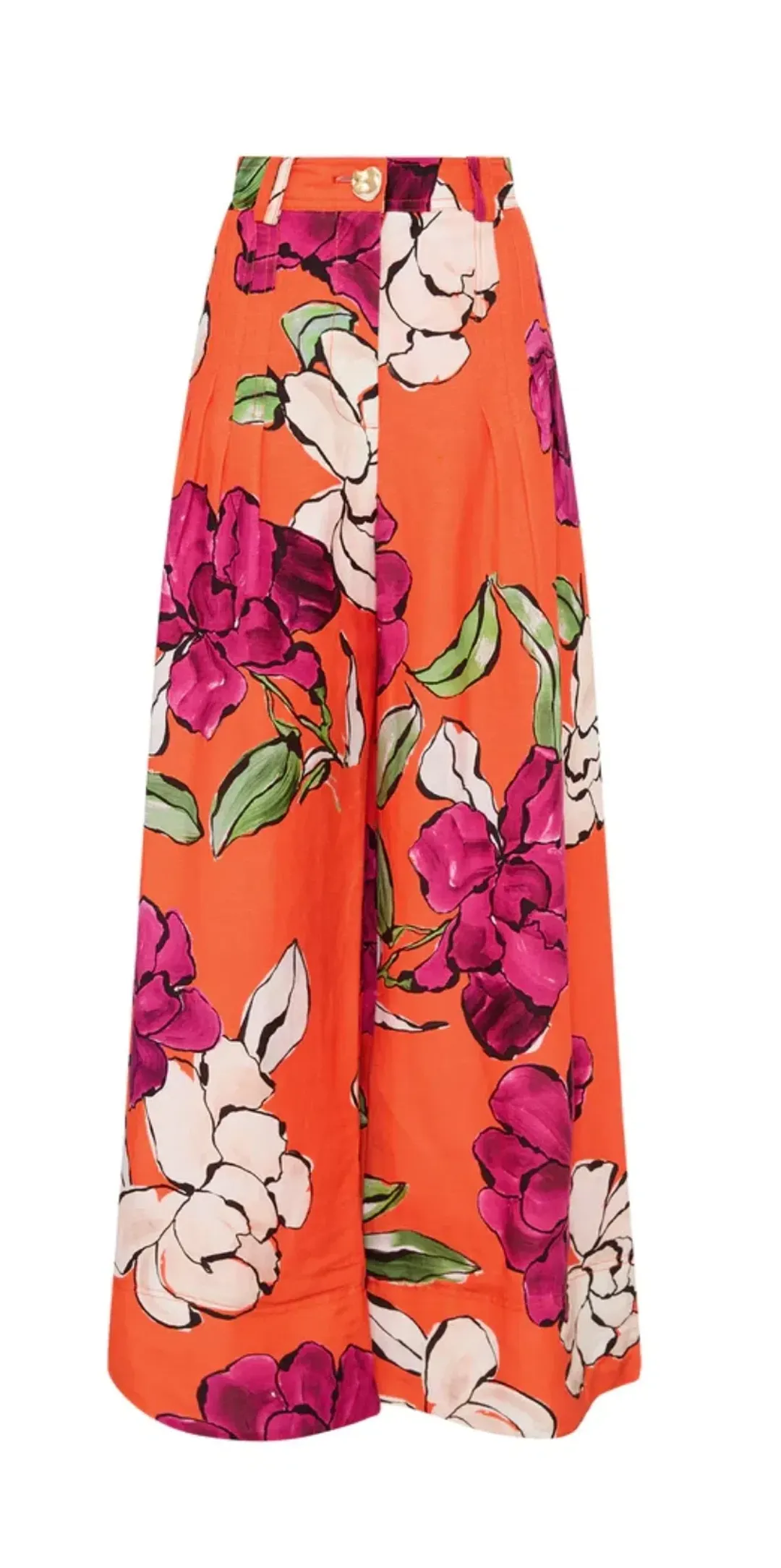 Aje Bessie Shell Top and Dazzling Floral Wide Leg Pant Set Floral Size 14 for rent on The Volte - main image