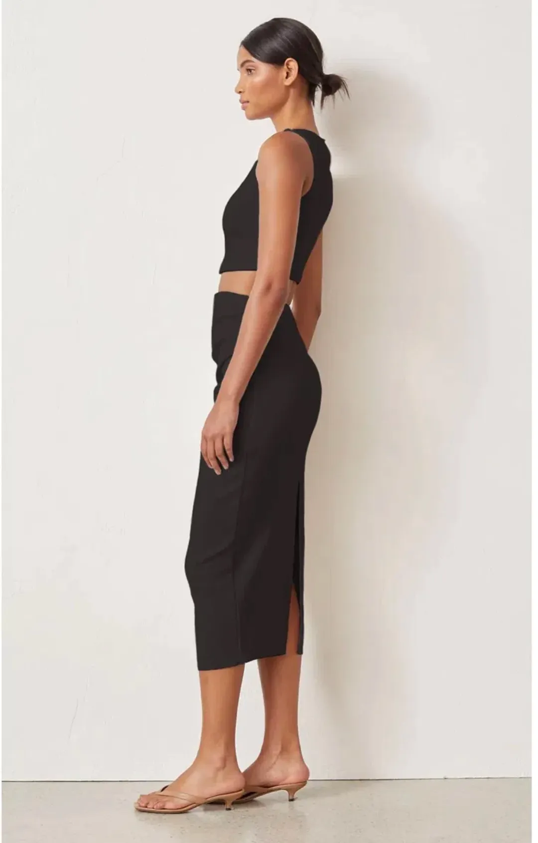 Bec and Bridge Raphaela Midi Skirt Black Size 10 for rent on The Volte - main image