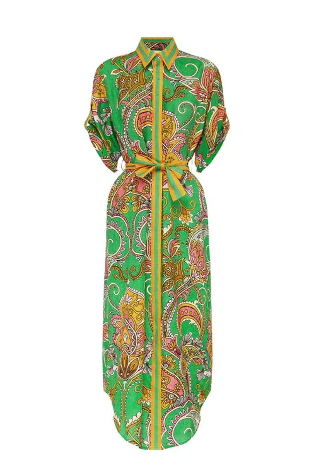 Alemais - Marion Shirt Dress Print - Size 12 for rent on The Volte - main image